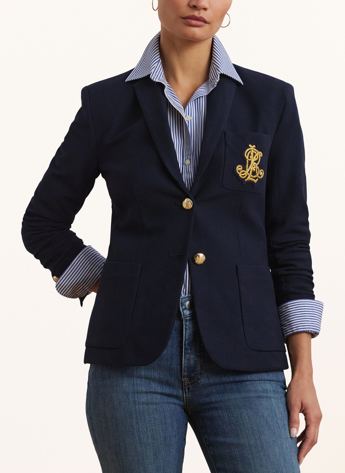 LAUREN RALPH LAUREN Blazer ANFISA: DONKERBLAUW