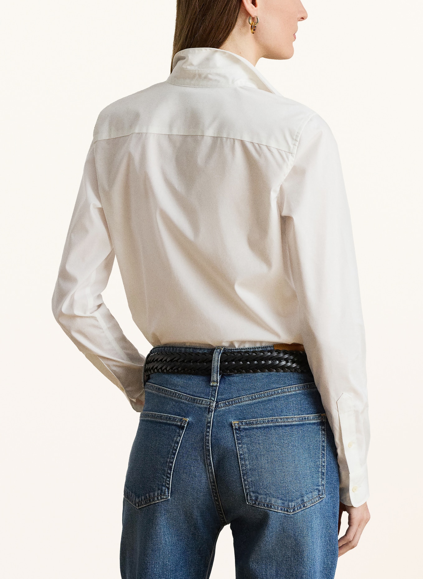 LAUREN RALPH LAUREN overhemdblouse: WIT