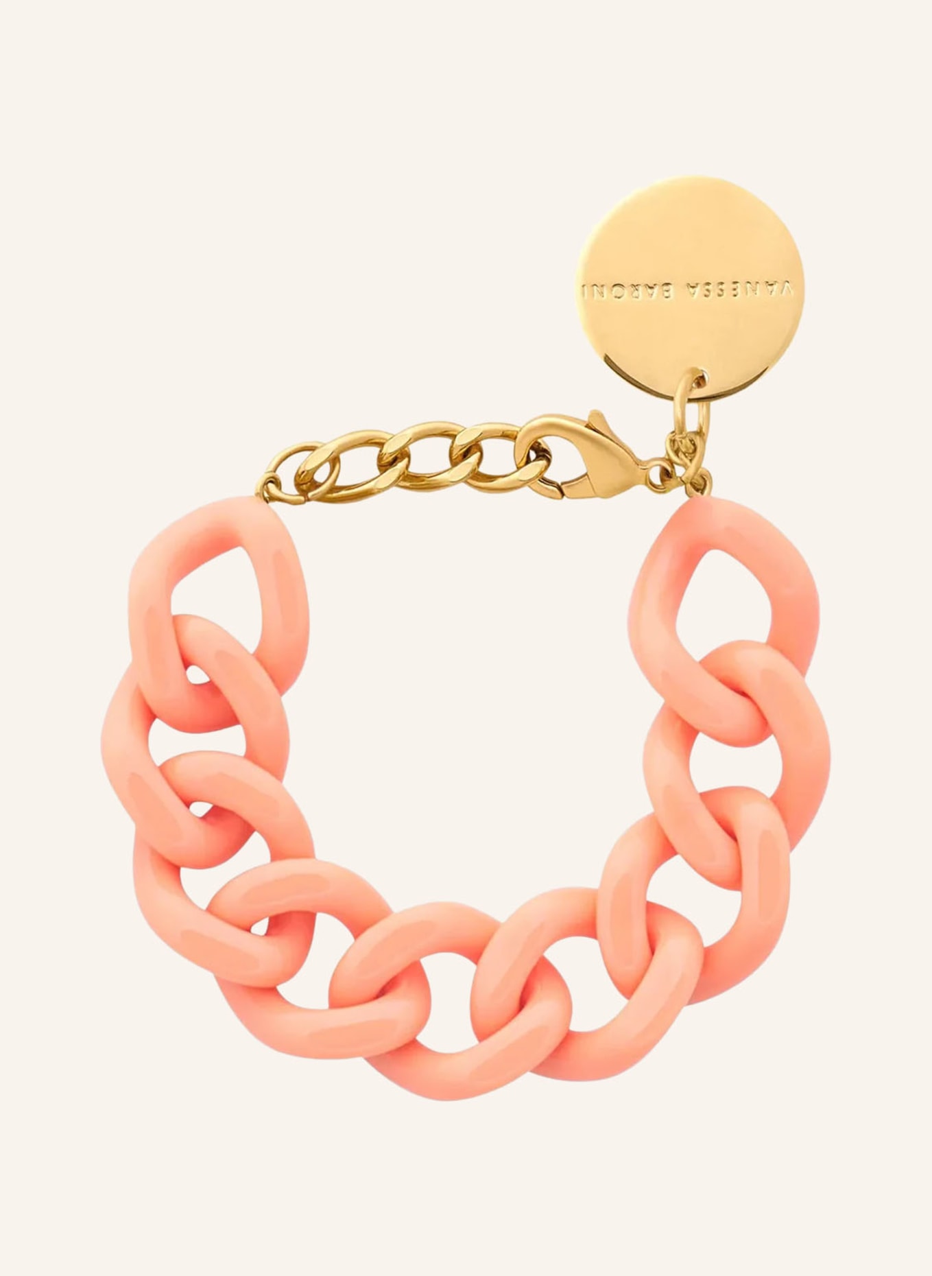VANESSA BARONI Armband: LACHS / GOLD
