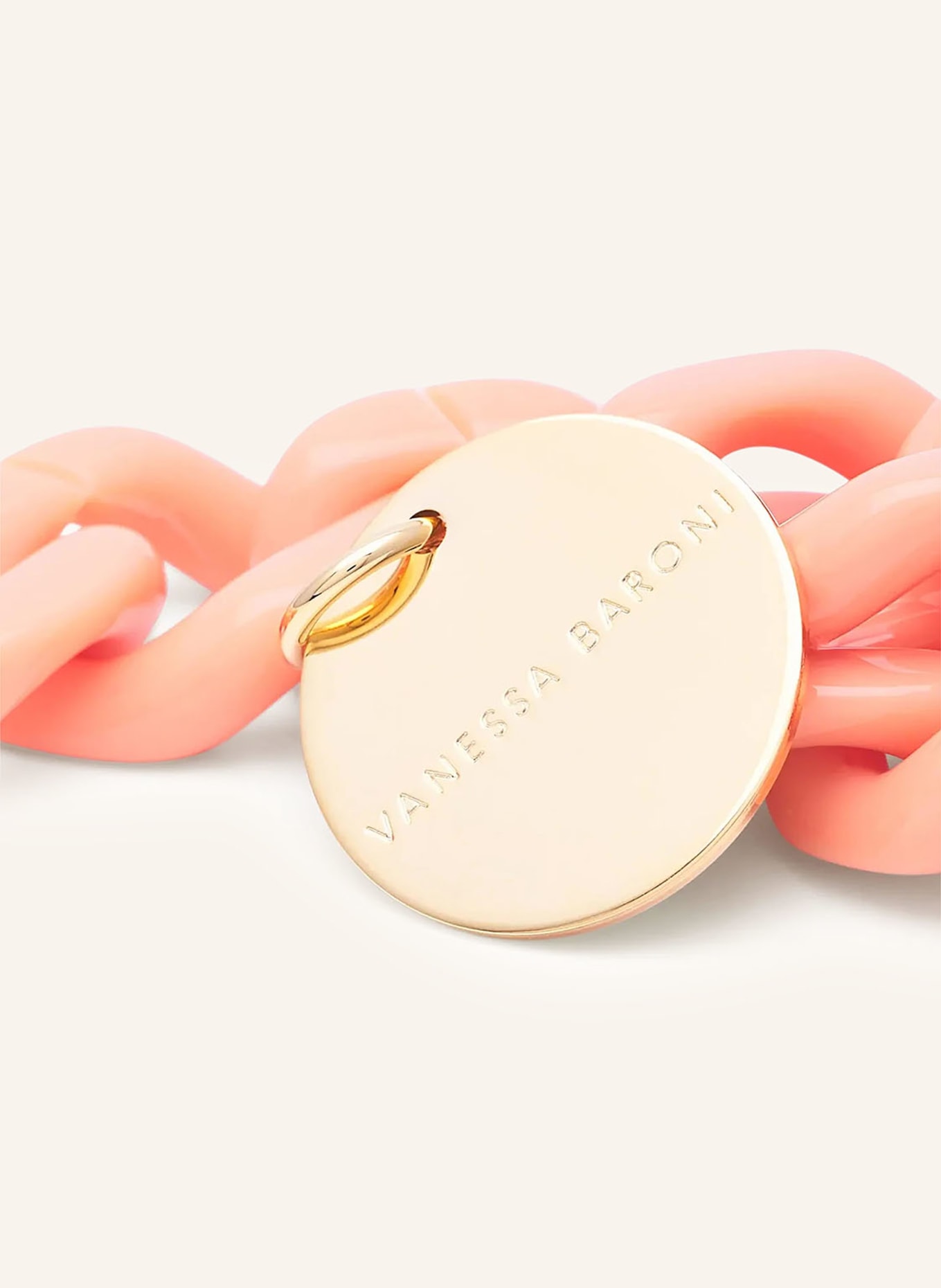 VANESSA BARONI Armband: LACHS / GOLD