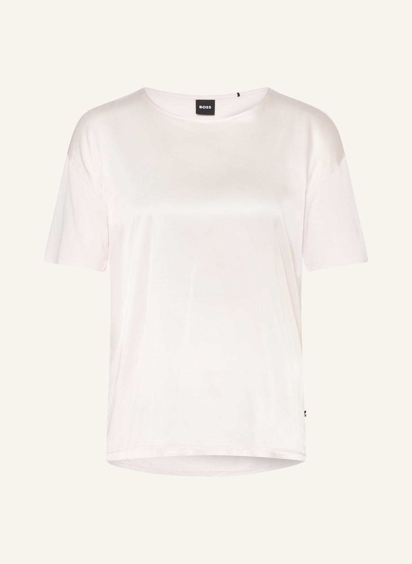 BOSS Halenka ESANDY ze směsi materiálů s hedvábím: SVĚTLE RŮŽOVÁ