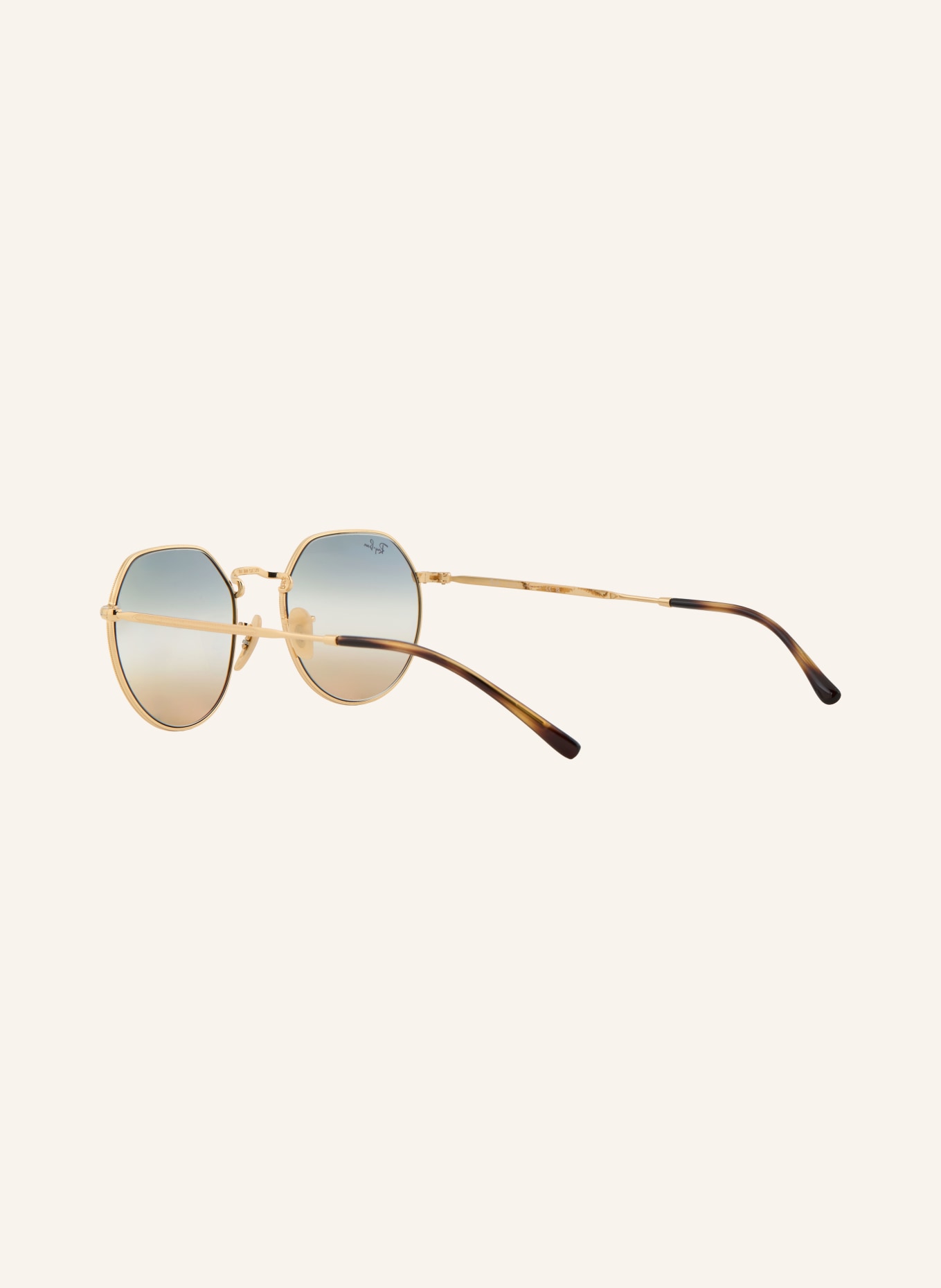 Ray-Ban Sonnenbrille RB 3565: GOLD/ BLAU VERLAUF