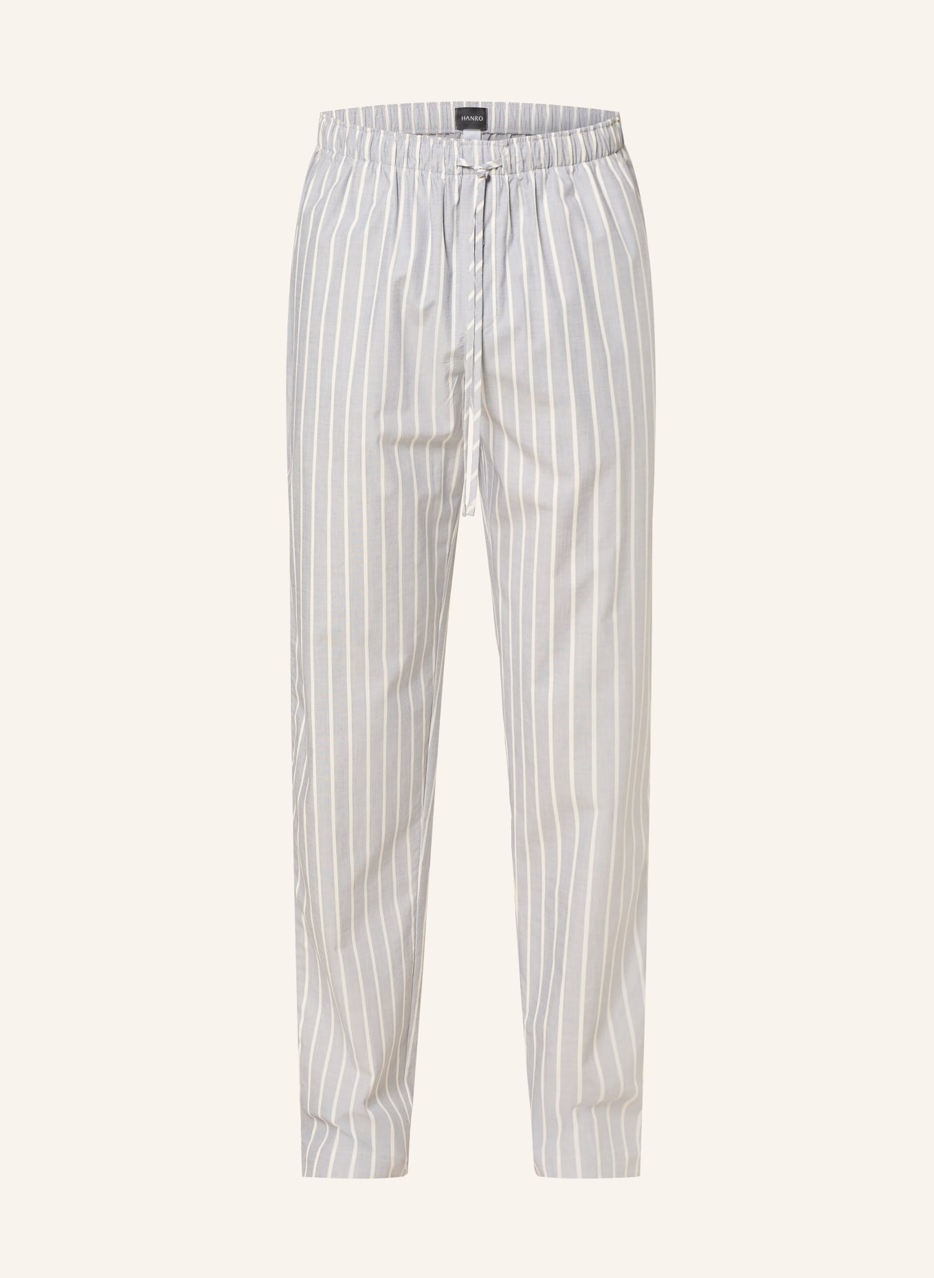 HANRO Pajama pants NIGHT & DAY: LIGHT GRAY / WHITE