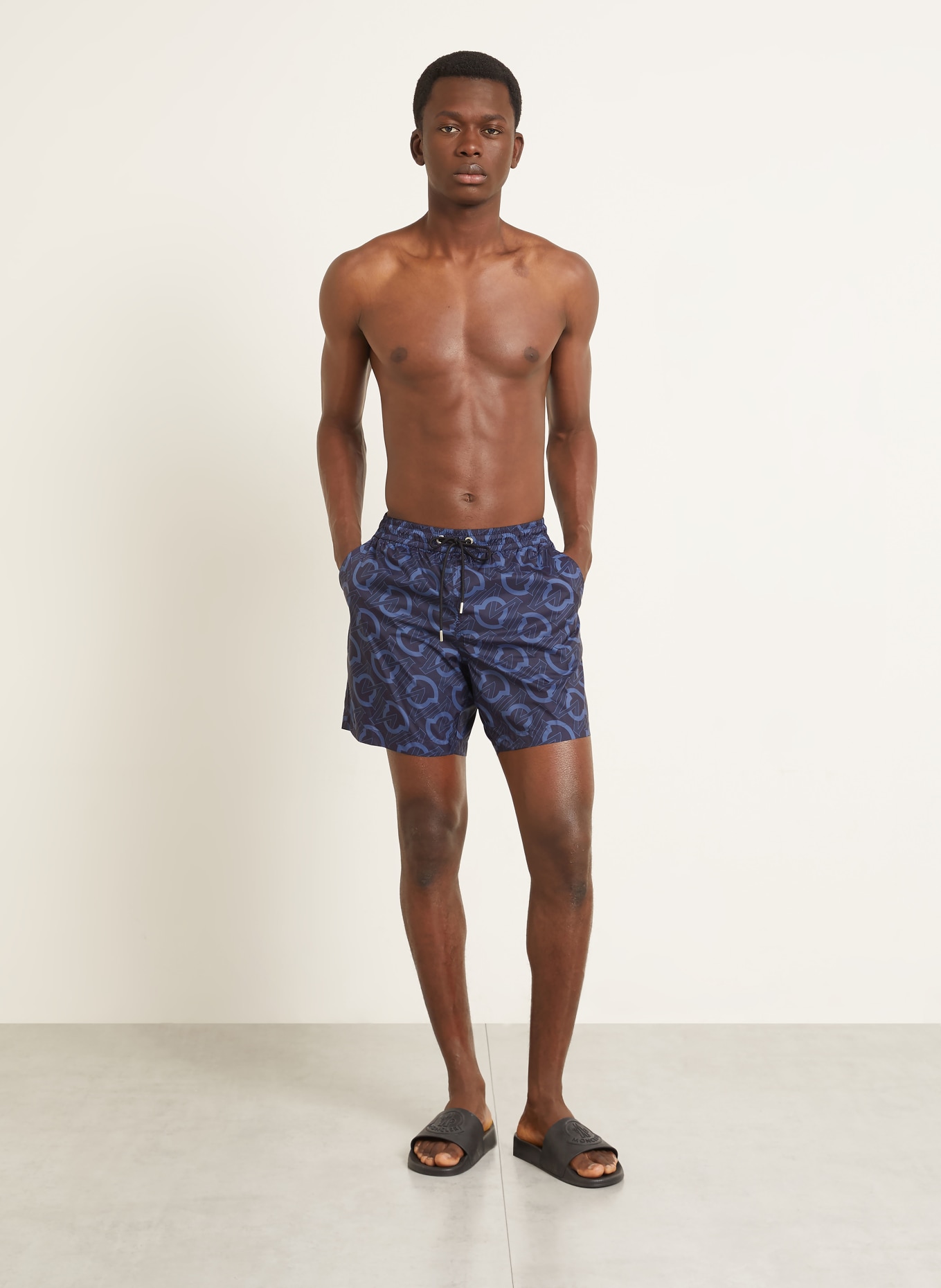 MONCLER Shorts de bain: BLEU FONCÉ / BLEU