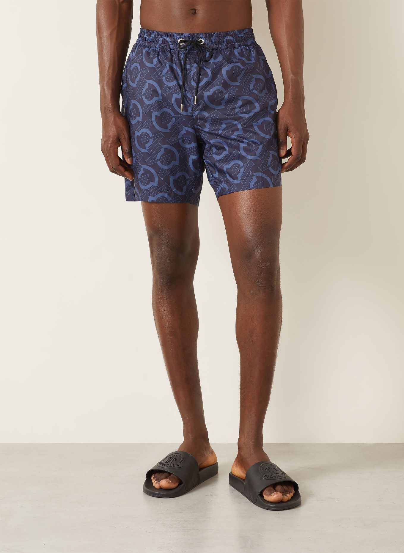 MONCLER Shorts de bain: BLEU FONCÉ / BLEU