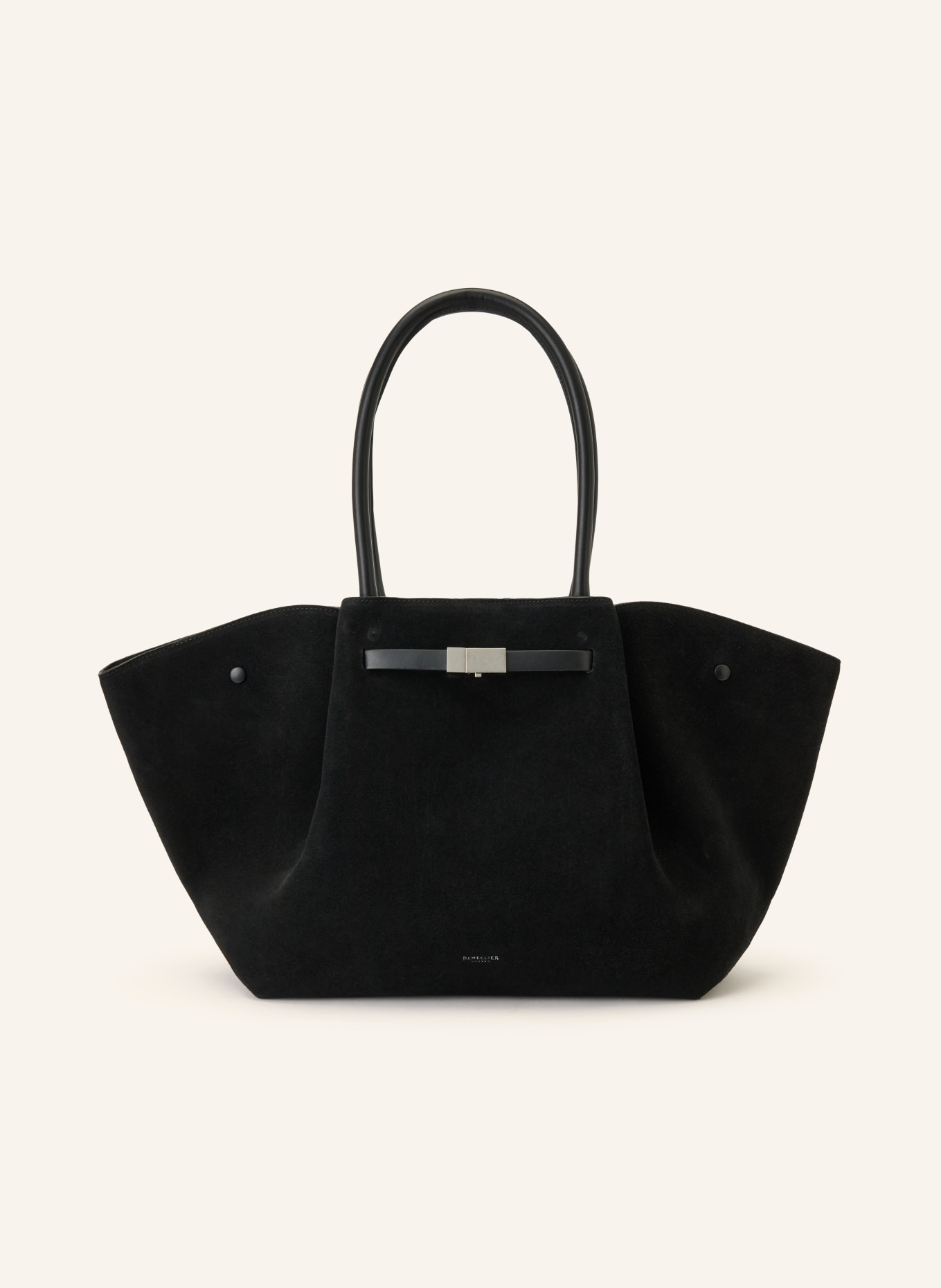 DEMELLIER Shopper THE NEW YORK LARGE: ZWART