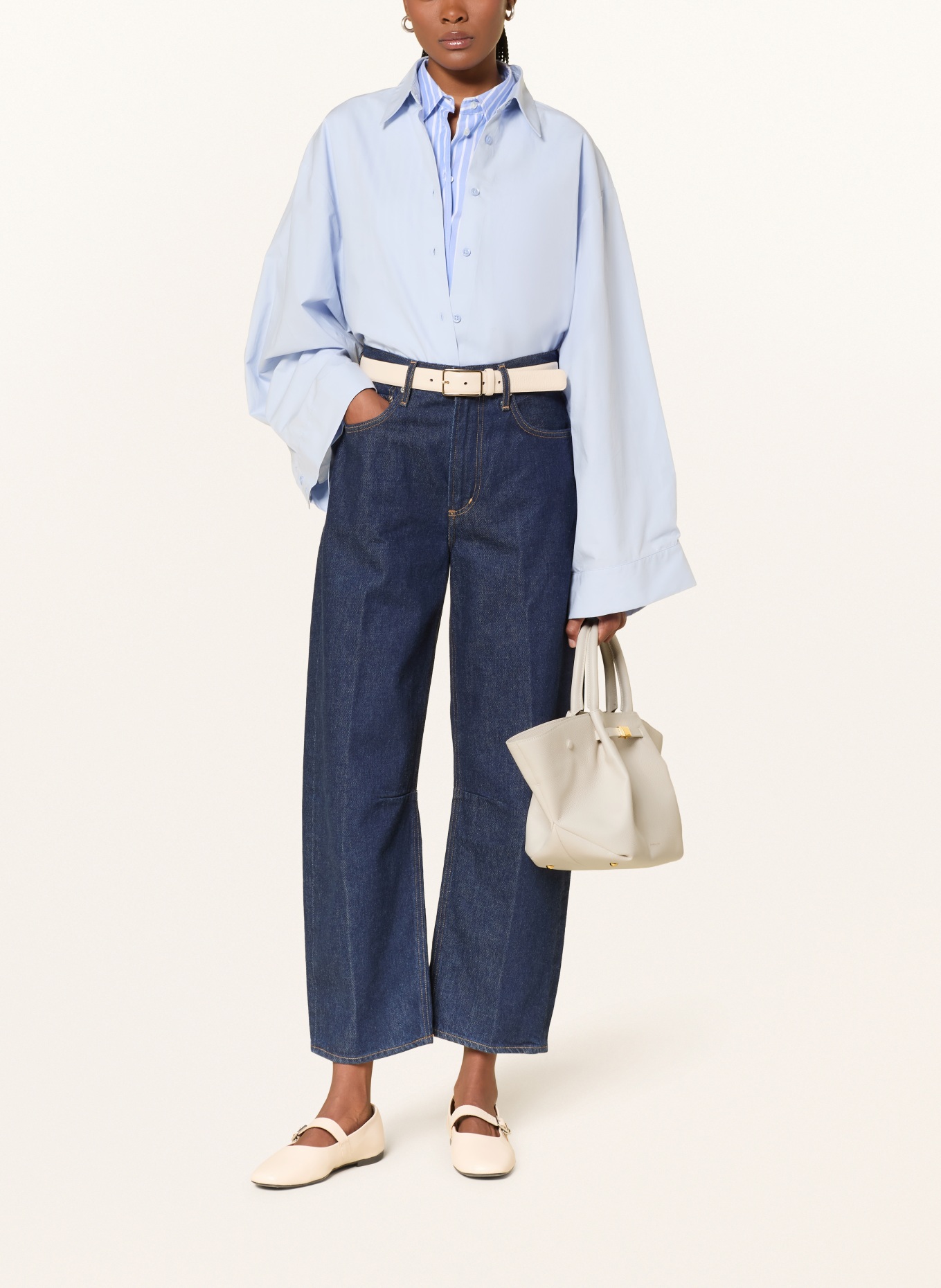 DEMELLIER Handtas THE MIDI NEW YORK: ECRU