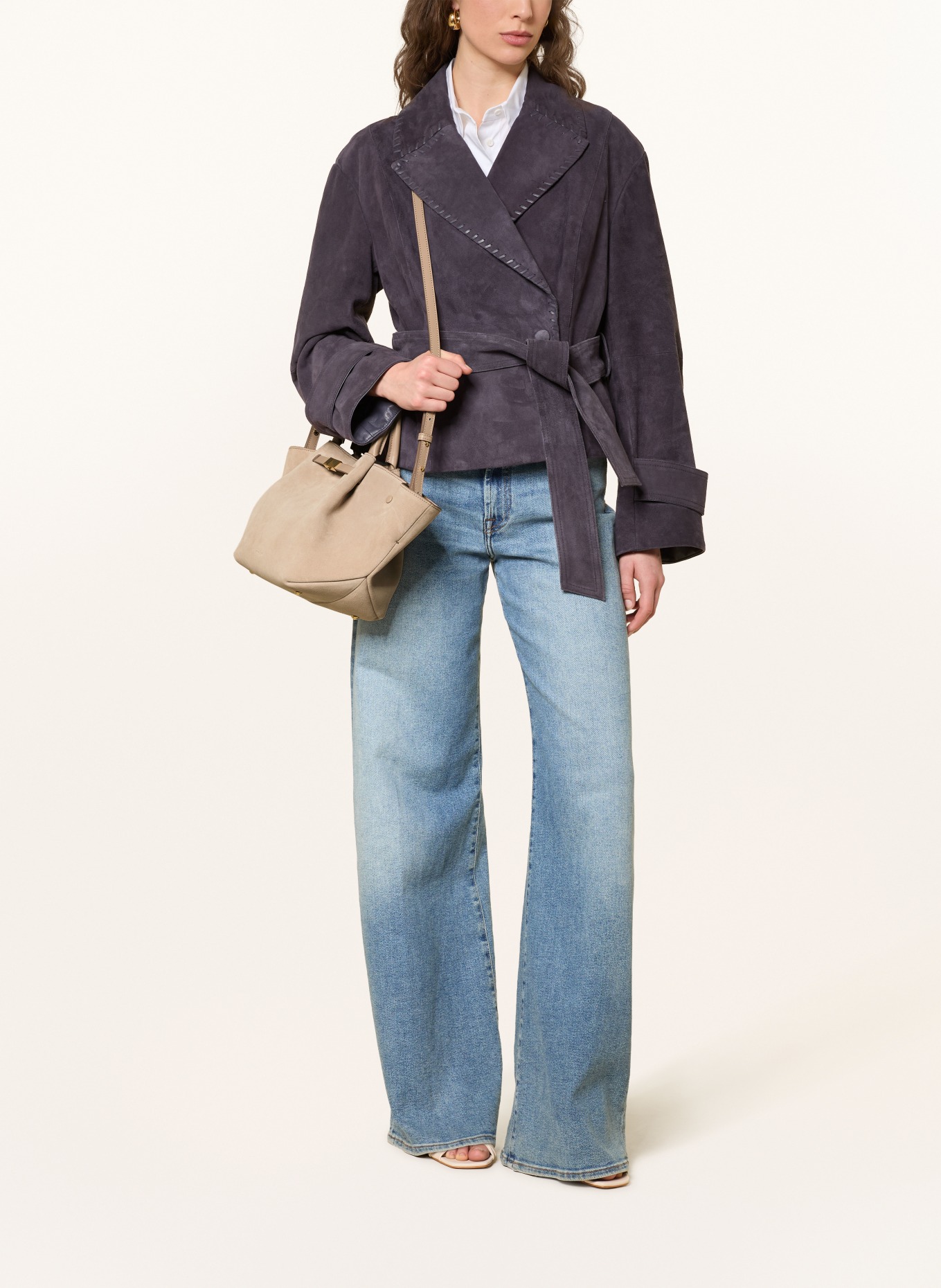 DEMELLIER Handtasche THE MIDI NEW YORK: BEIGE