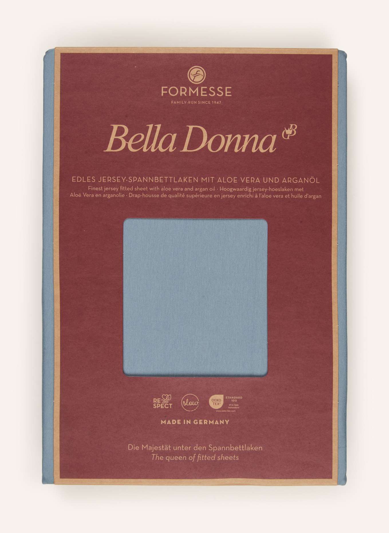 FORMESSE Prześcieradło z gumką BELLA DONNA: PETROL