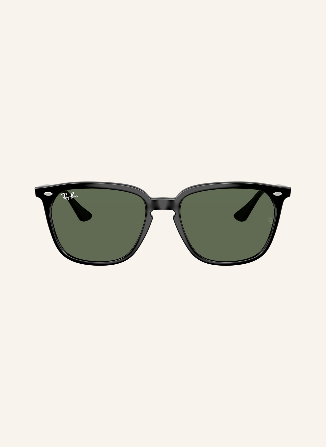 Ray-Ban Lunettes de soleil RB4362: NOIR/ VERT FONCÉ