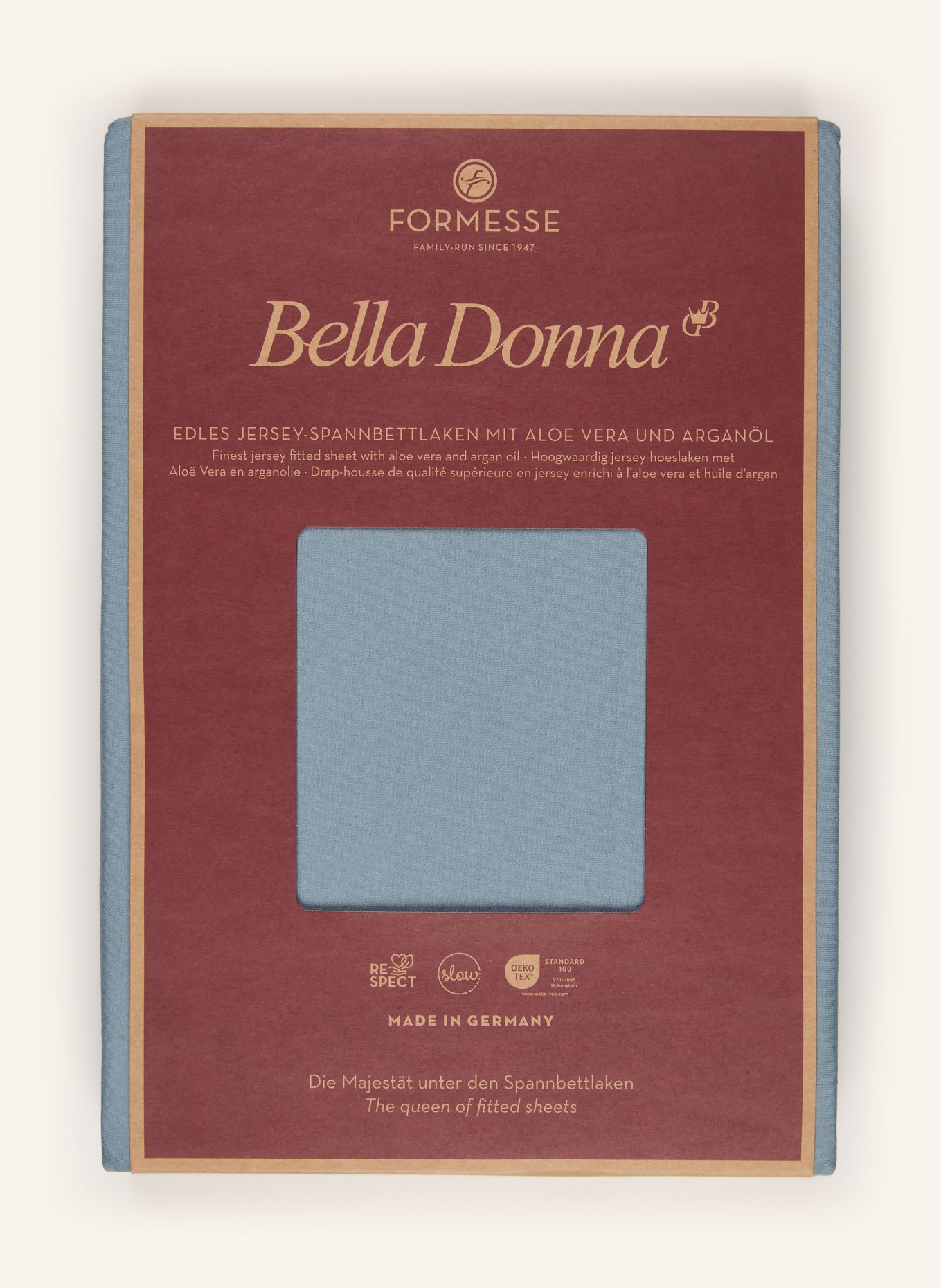 FORMESSE Prześcieradło z gumką BELLA DONNA: PETROL