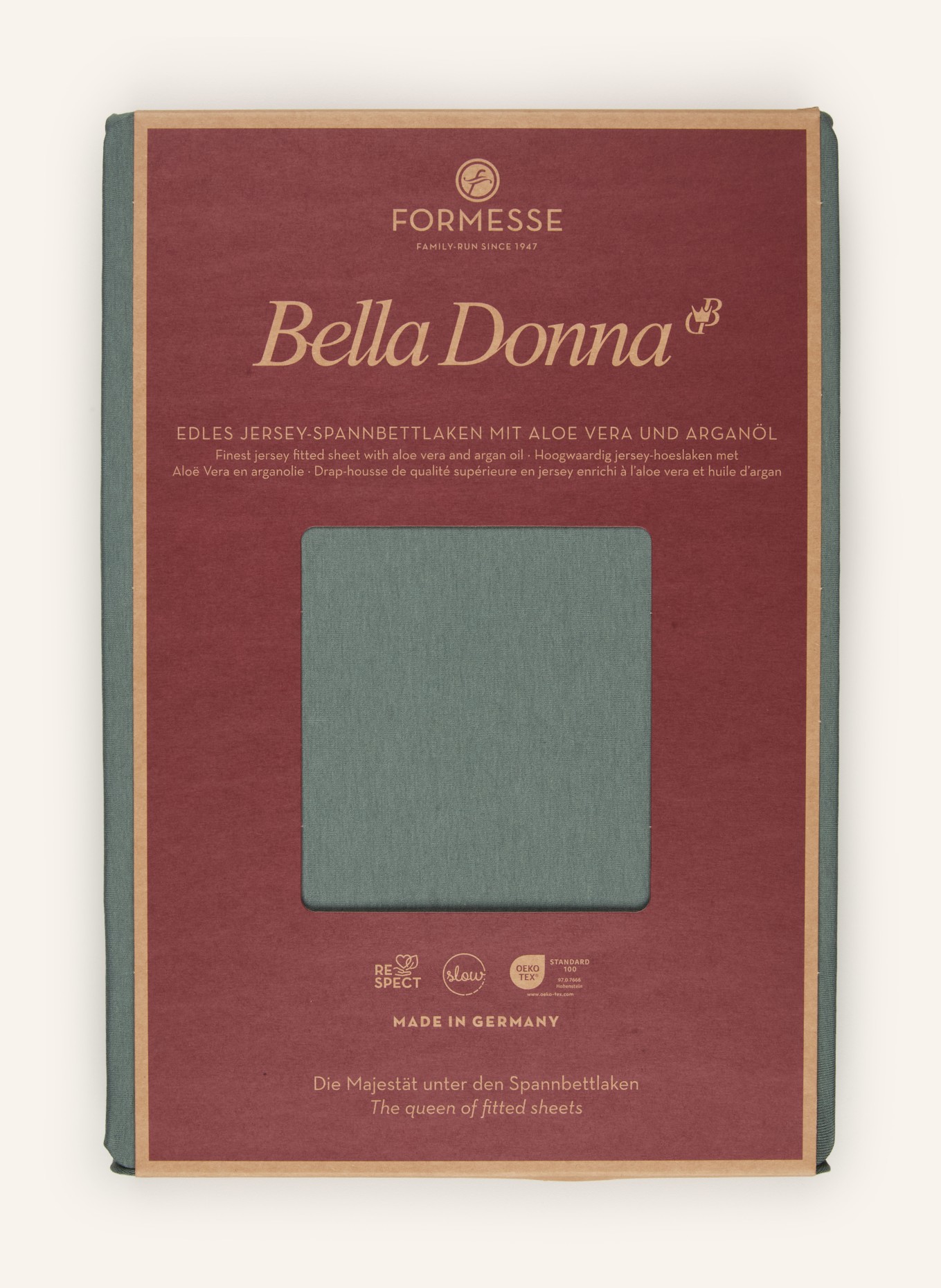 FORMESSE Prześcieradło z gumką BELLA DONNA: PETROL