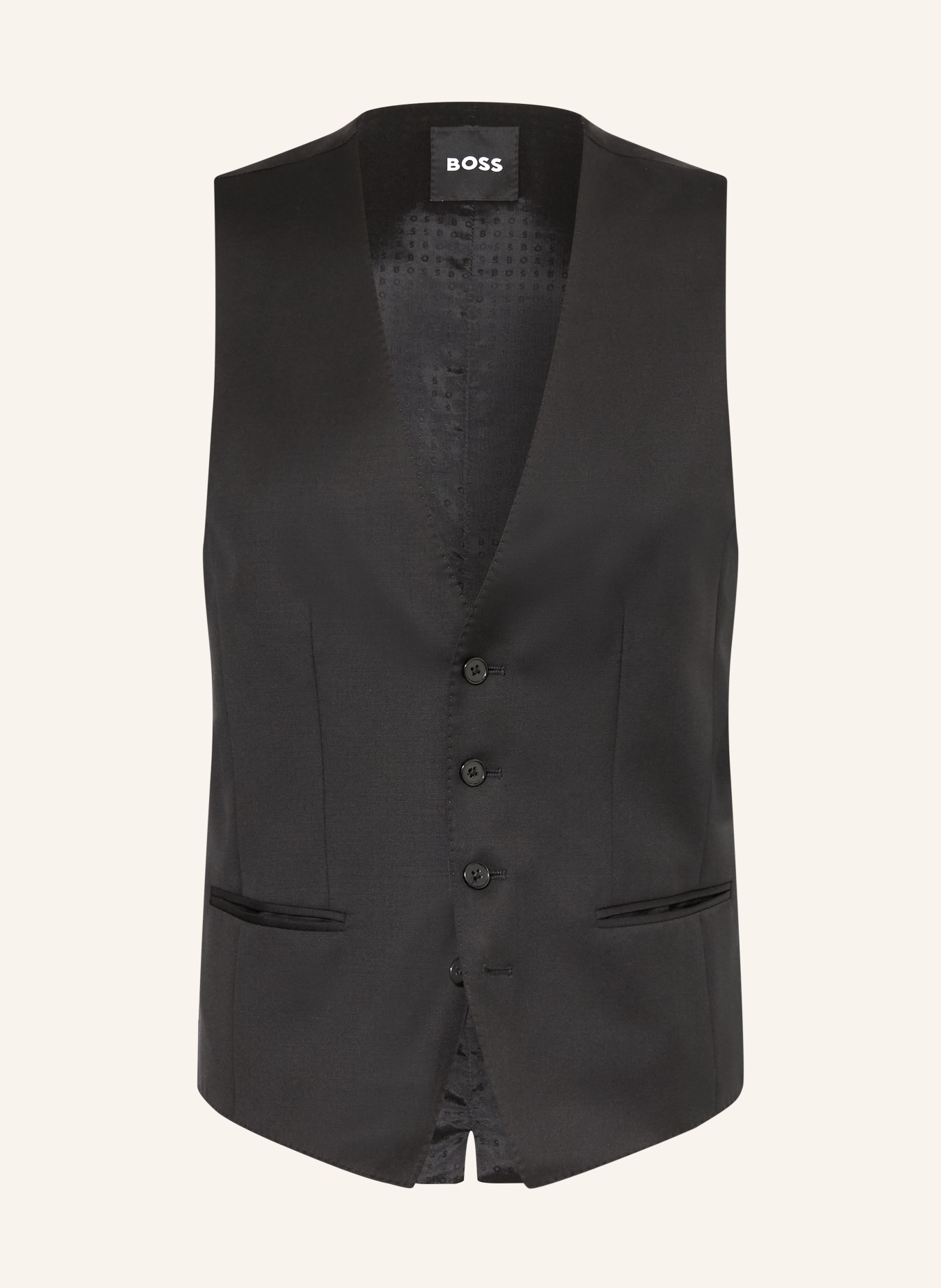 BOSS Suit vest HUGE slim fit: 001 BLACK