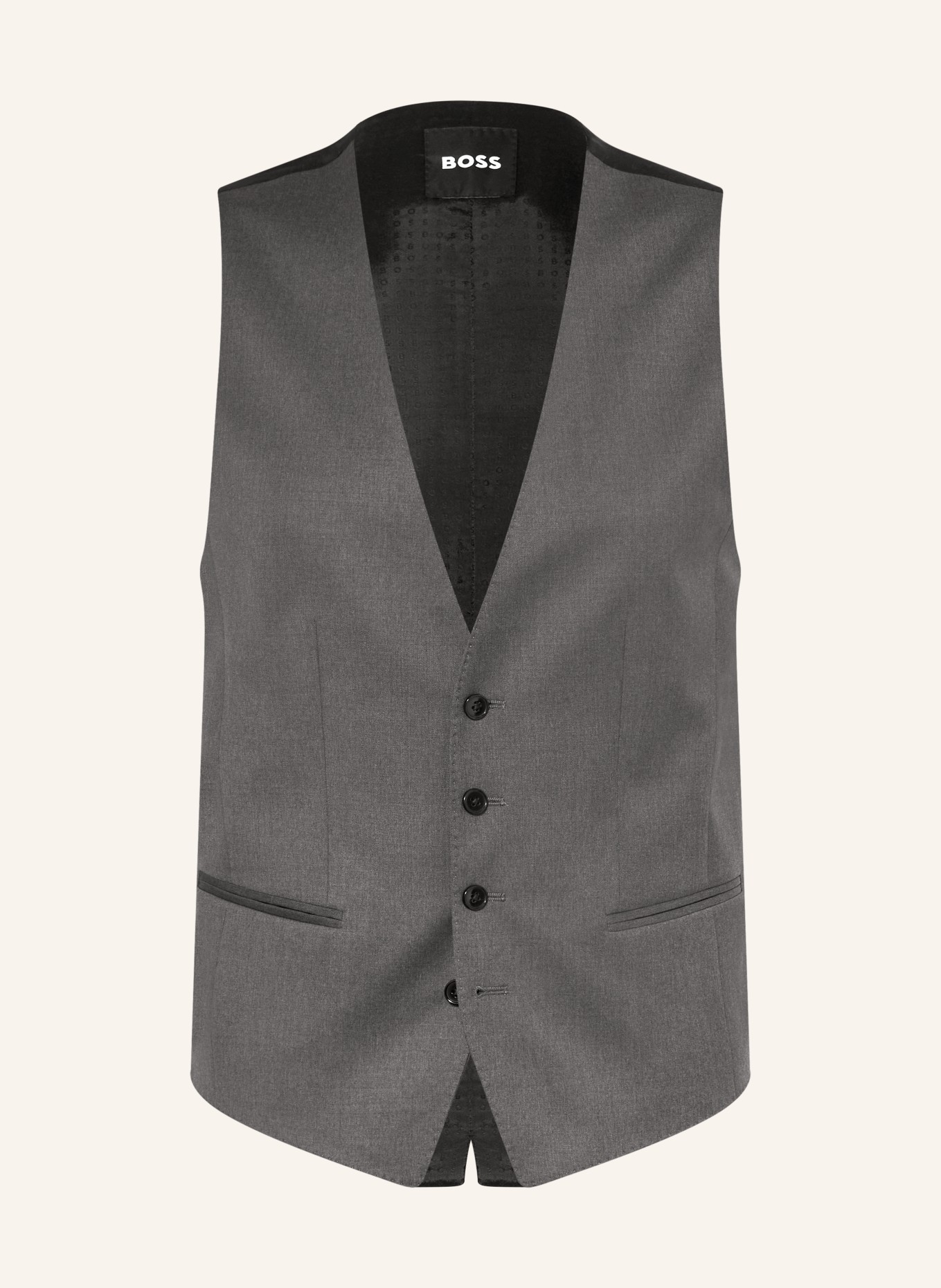 BOSS Suit vest HUGE slim fit: 021 DARK GREY
