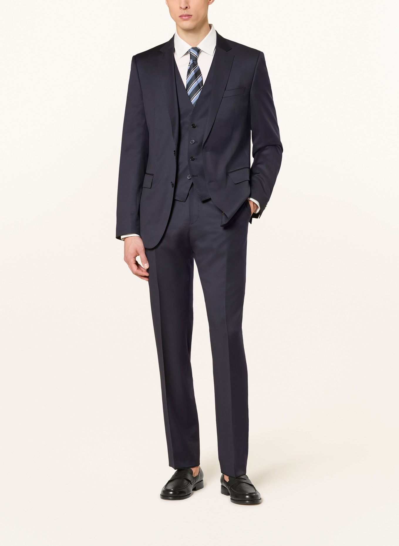 BOSS Anzugweste HUGE Slim Fit: 401 DARK BLUE