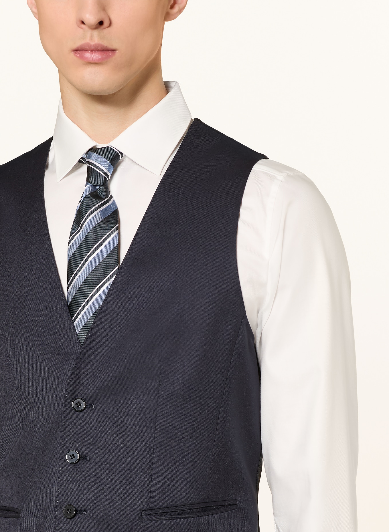 BOSS Anzugweste HUGE Slim Fit: 401 DARK BLUE