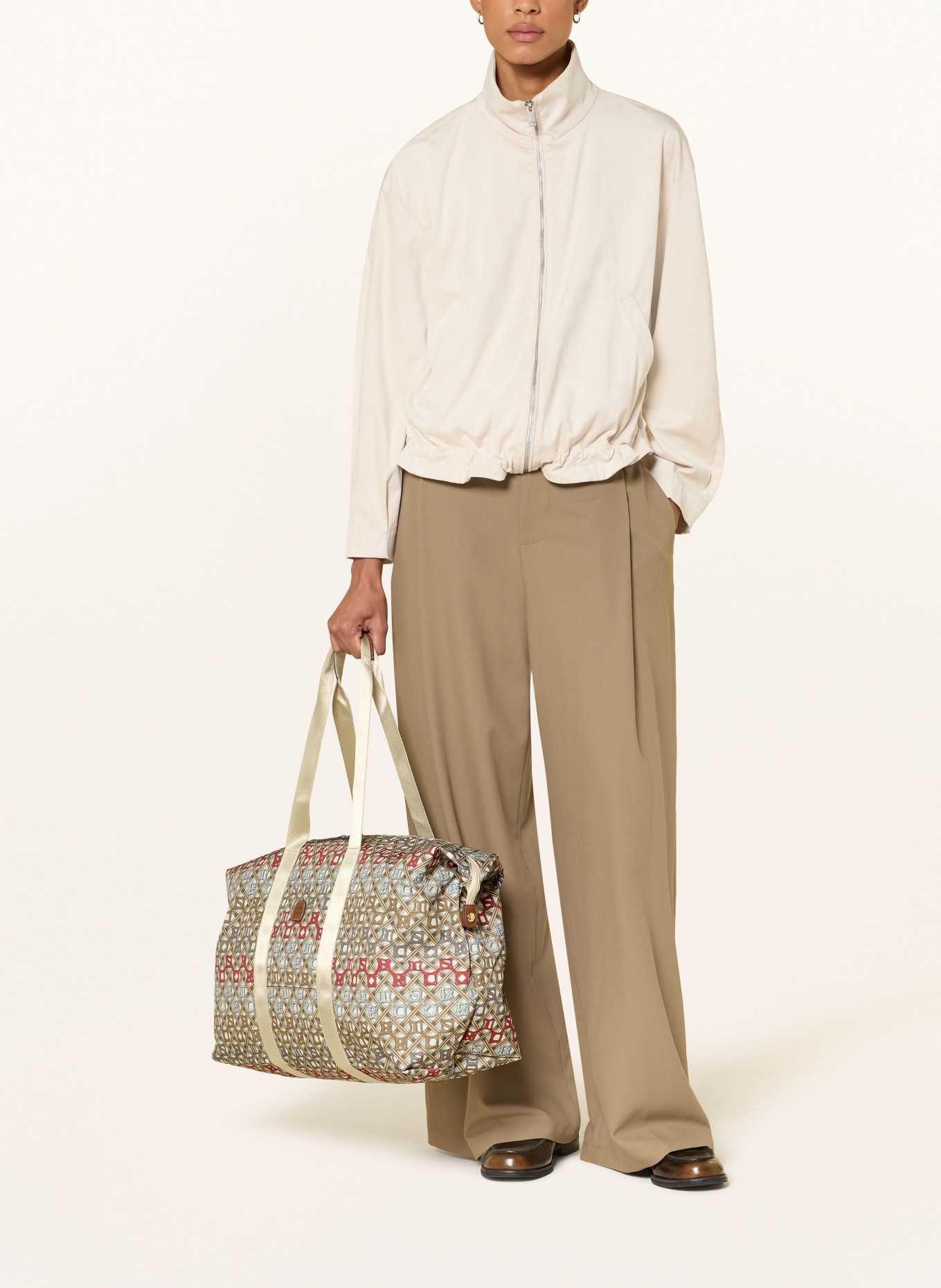 BRIC'S Weekender X-BAG: CREME / BEIGE / RØD