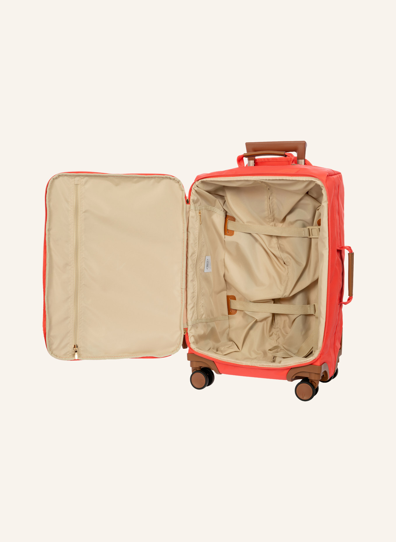 BRIC'S Koffertrolley X-TRAVEL: ORANJE / BRUIN