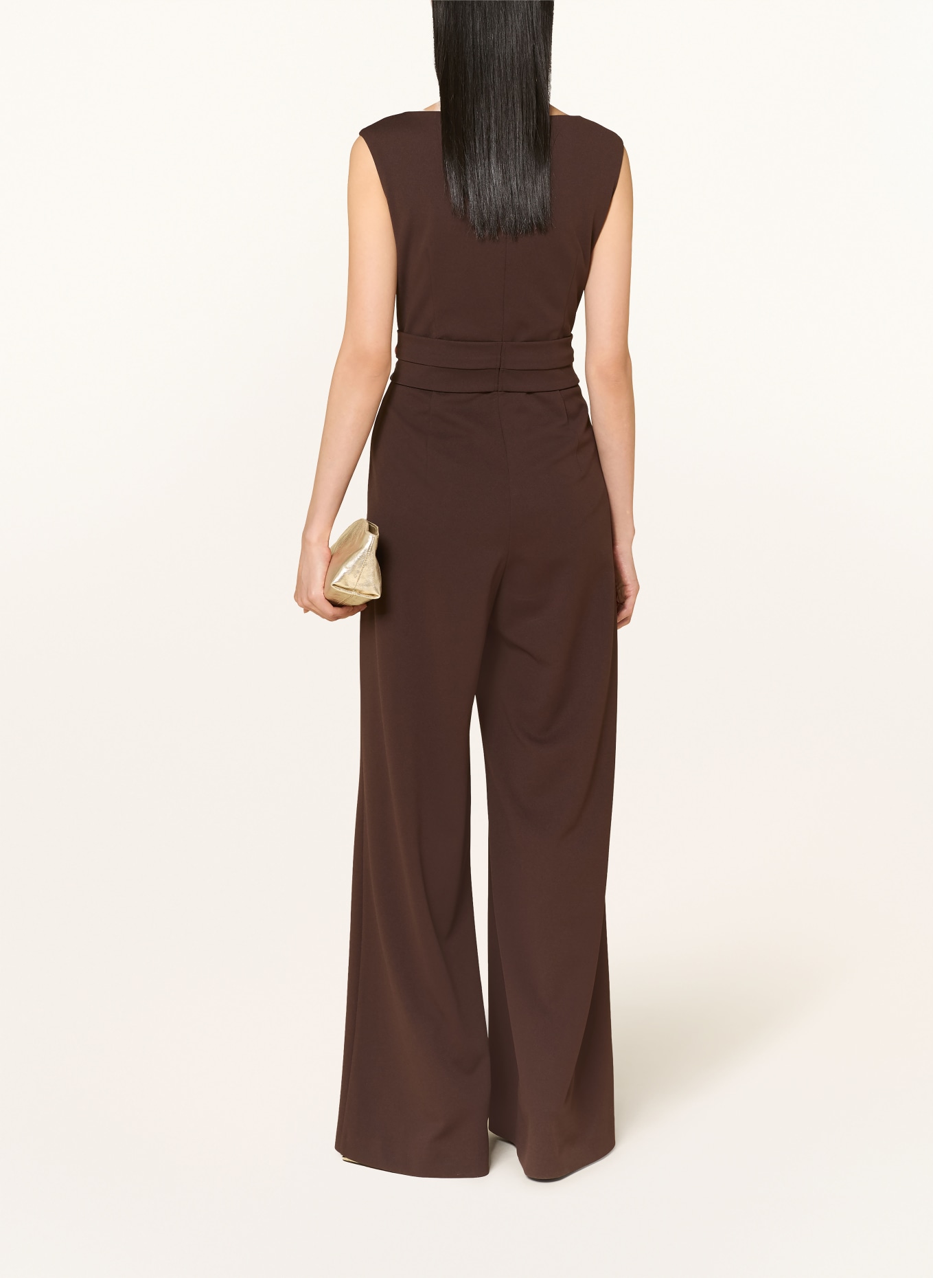 Vera Mont jumpsuit: DARK BROWN
