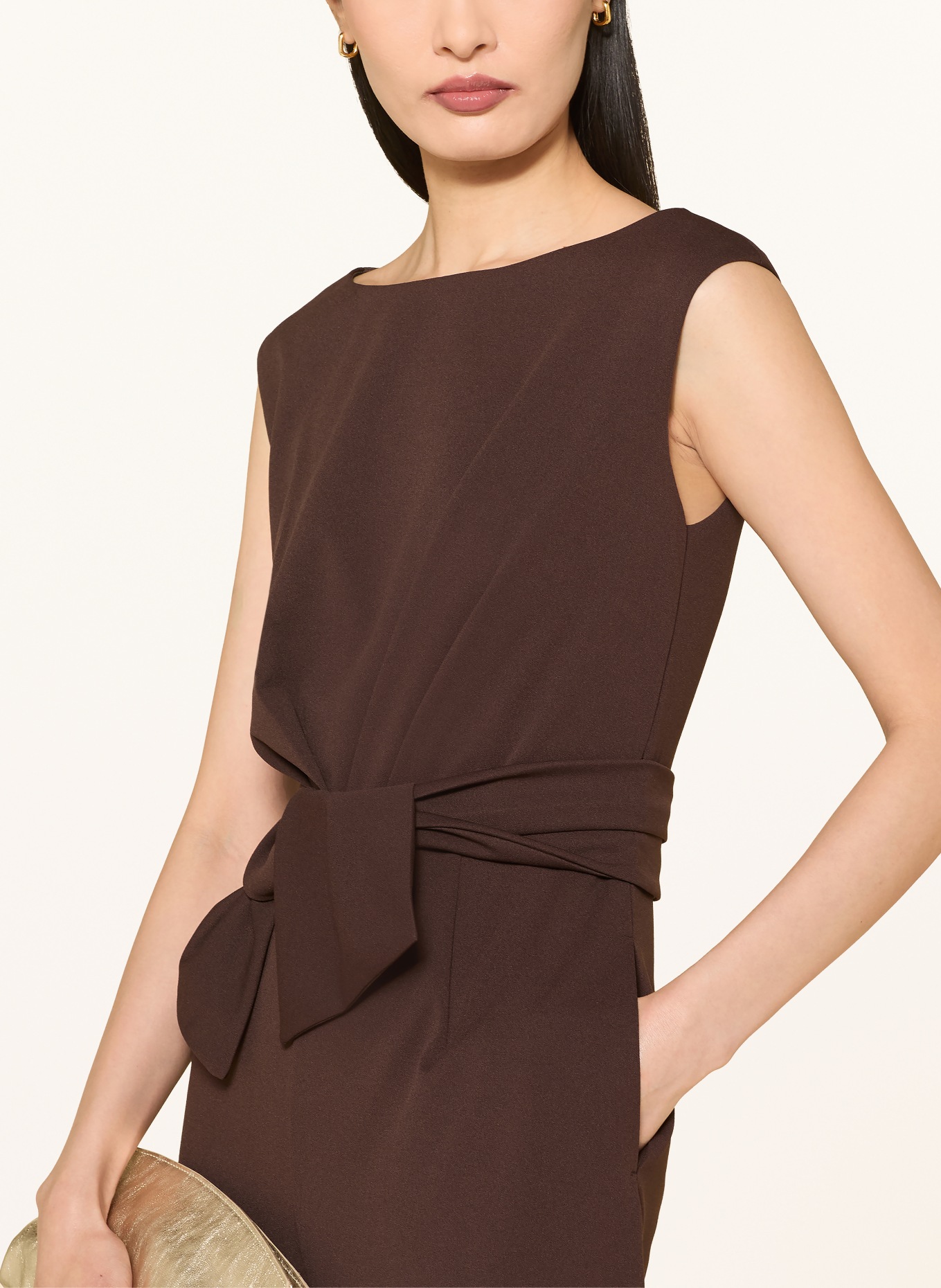 Vera Mont jumpsuit: DARK BROWN