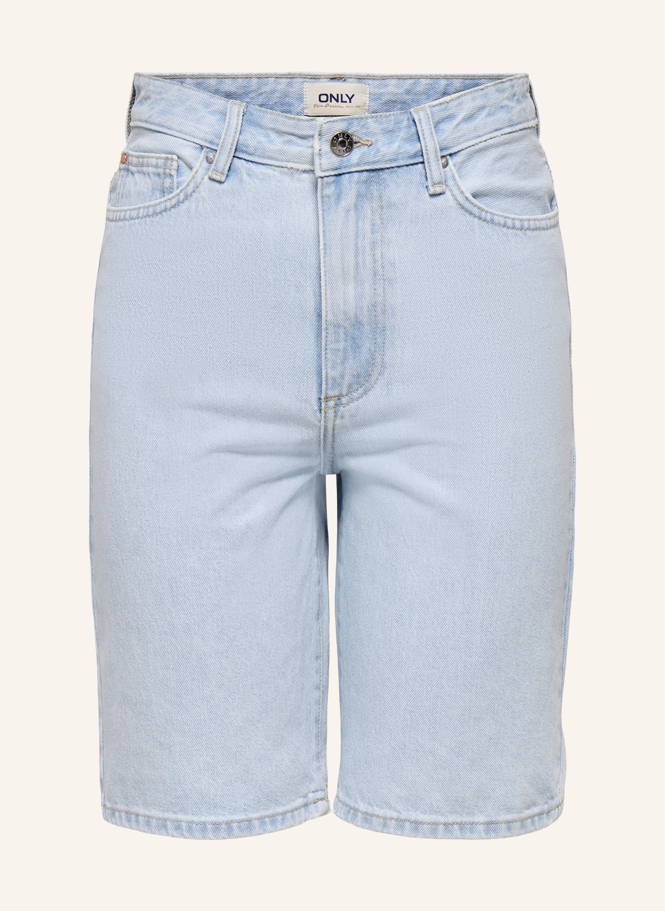 ONLY Jeansshorts: Light Blue Bleached Denim