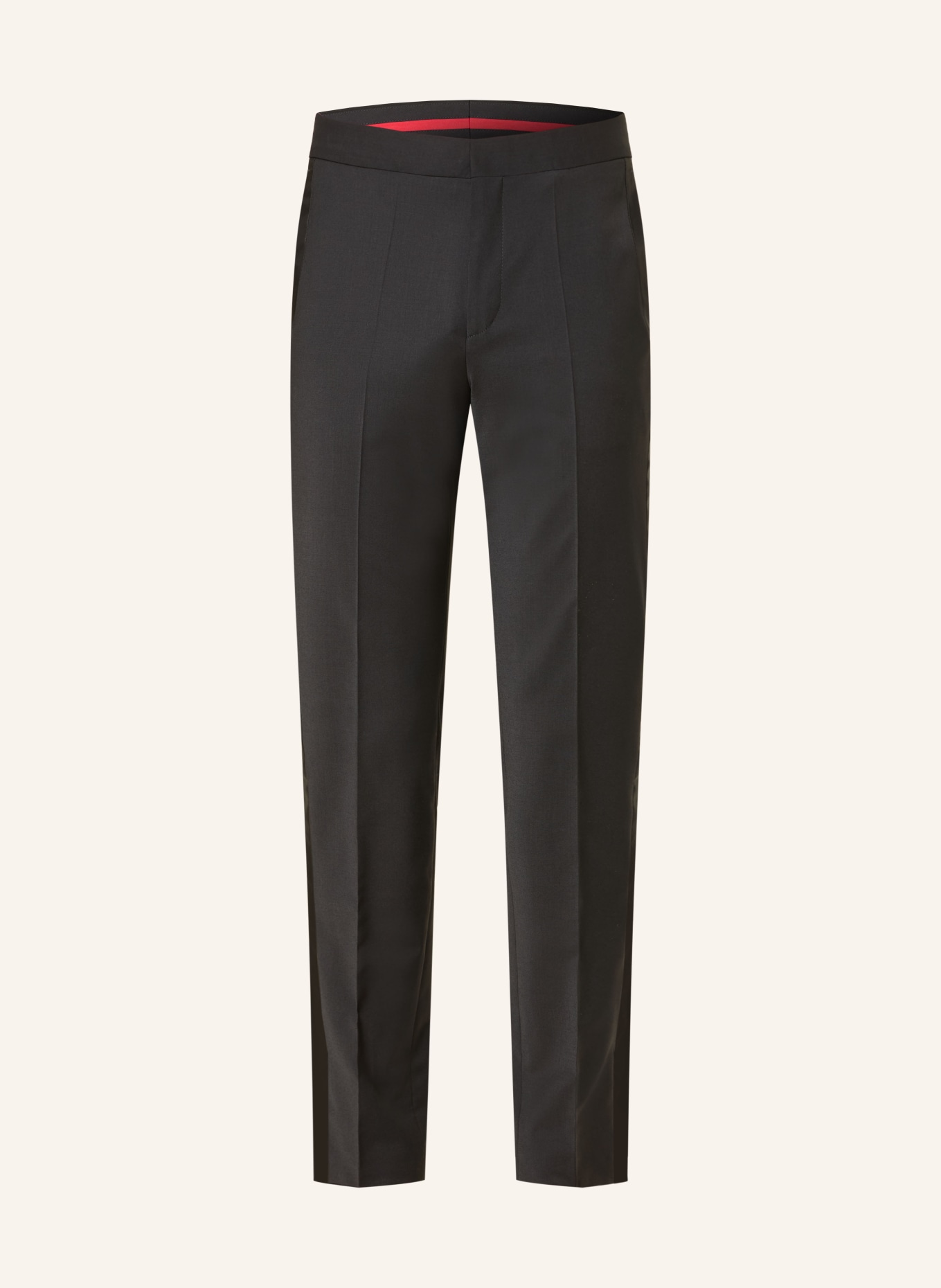 HUGO Smokingbroek HESTEN Extra Slim Fit: 001 BLACK