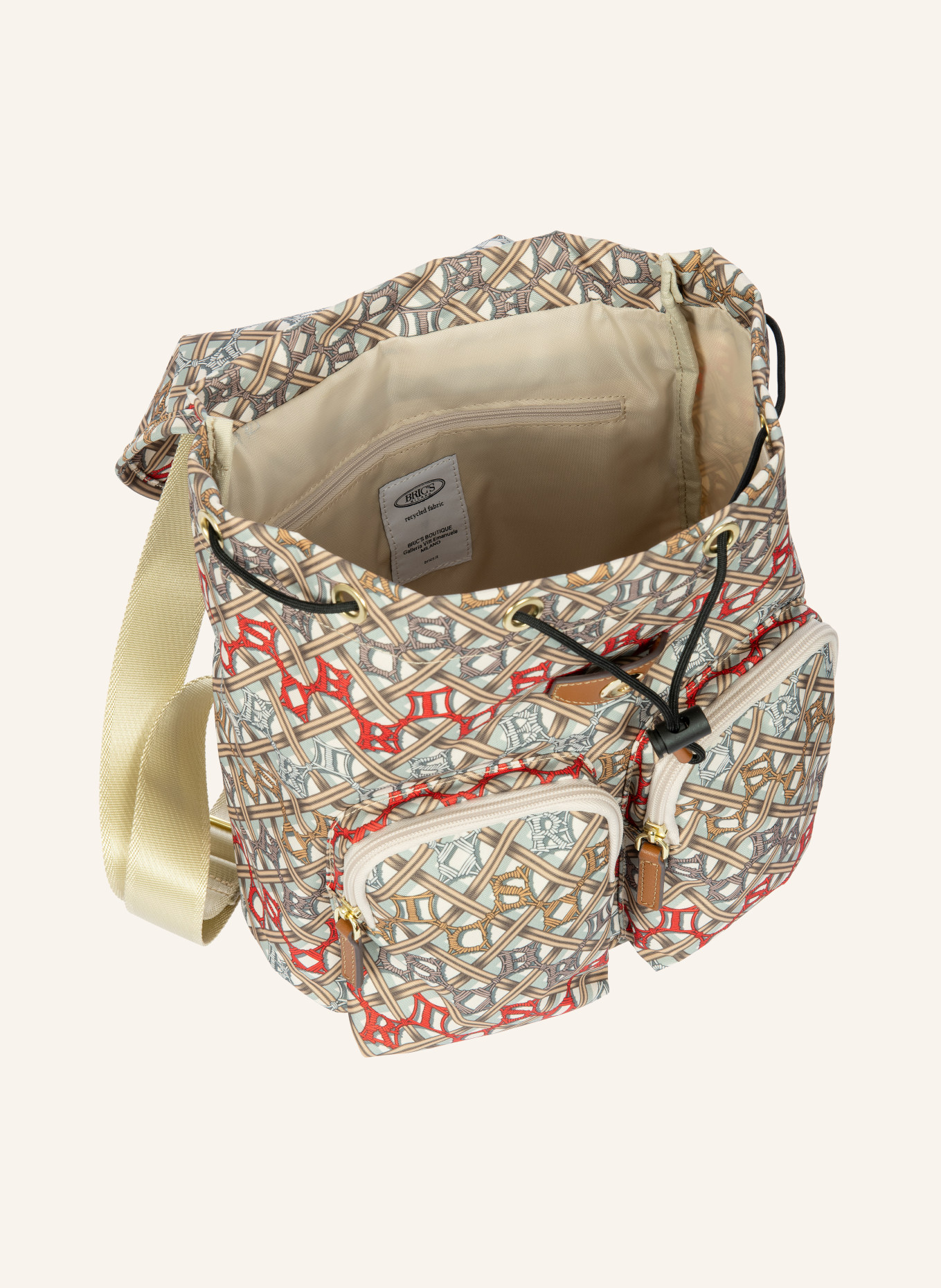 BRIC'S Rugzak X-COLLECTION: BEIGE / ROOD / KAKI