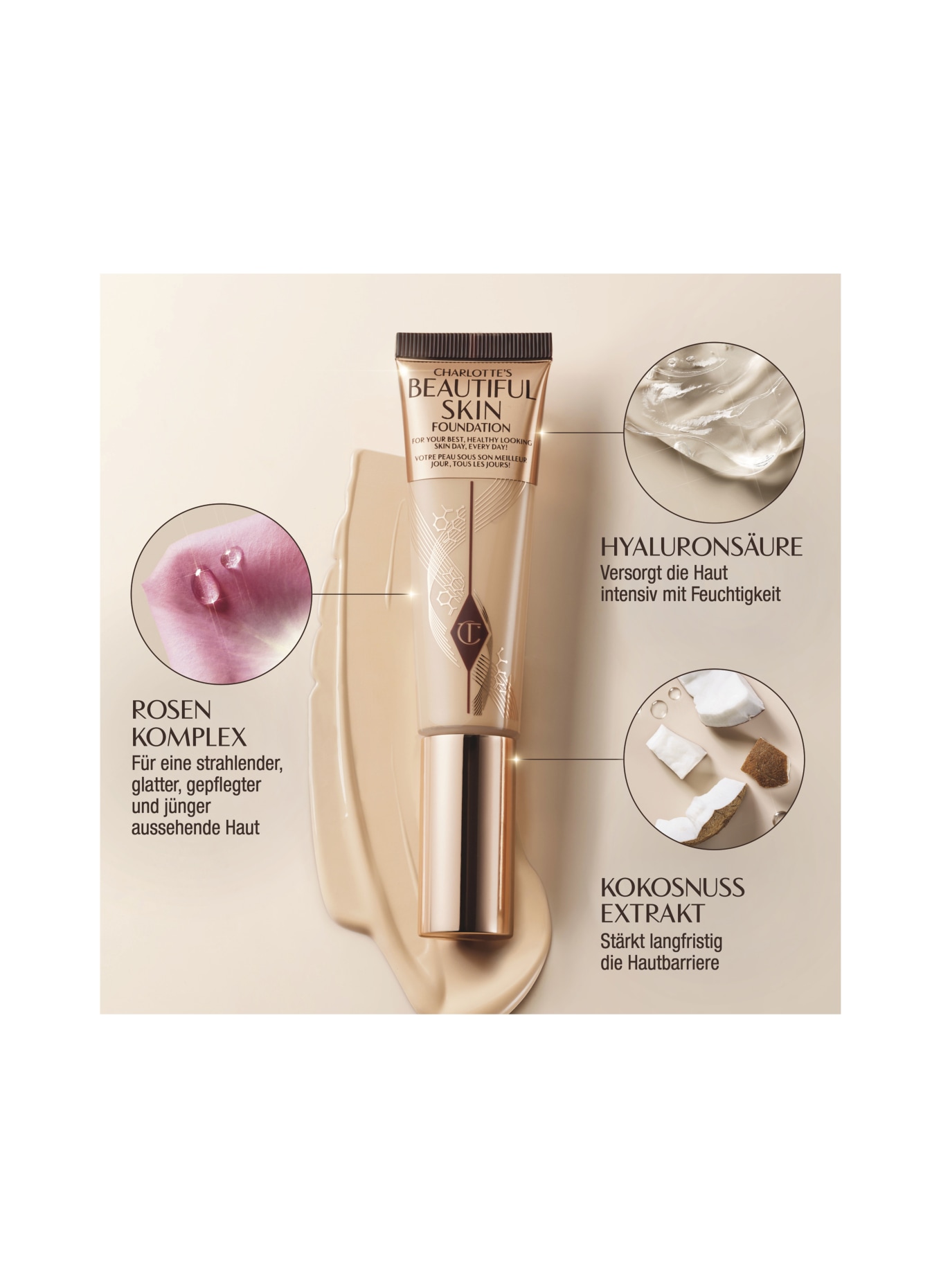 Charlotte Tilbury CHARLOTTE'S BEAUTIFUL SKIN FOUNDATION: 9 WARM