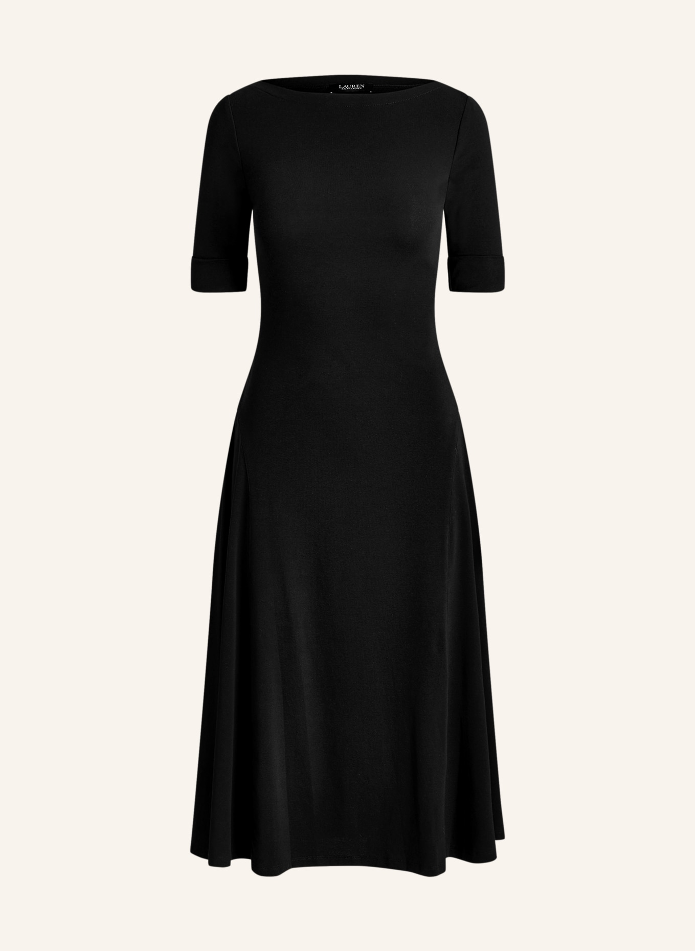 LAUREN RALPH LAUREN Jersey dress: BLACK