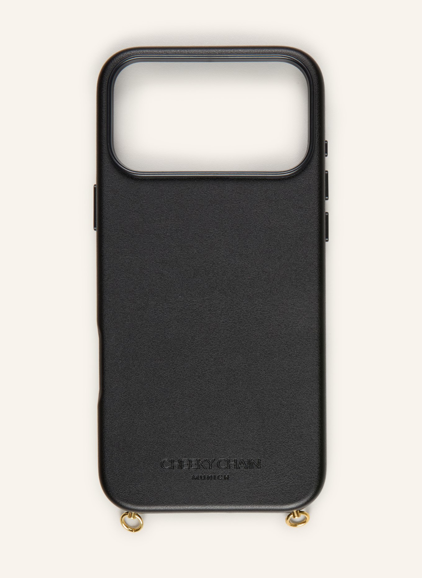 CHEEKY CHAIN MUNICH Pouzdro na smartphone: ČERNÁ / ZLATÁ