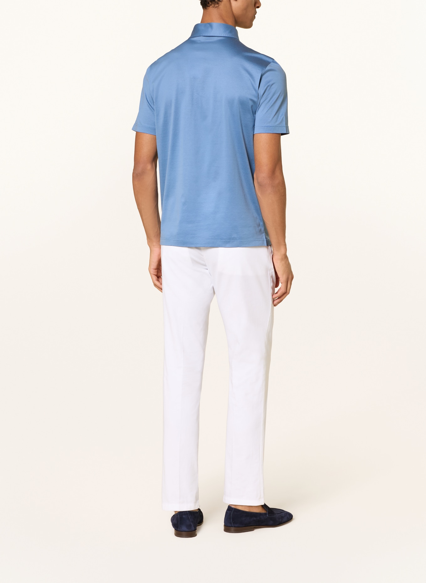 GRAN SASSO Jersey polo shirt: BLUE