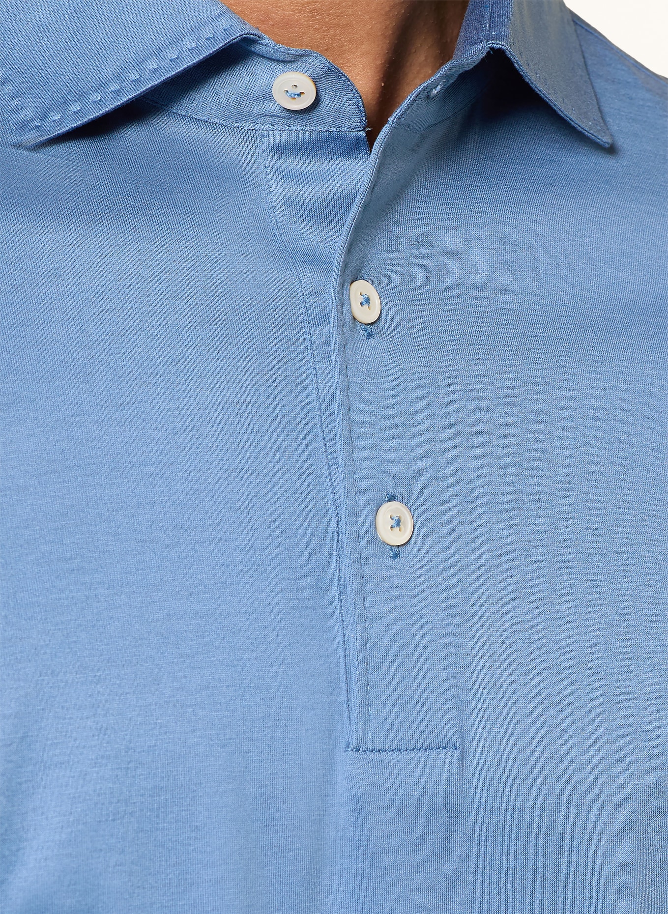 GRAN SASSO Jersey polo shirt: BLUE