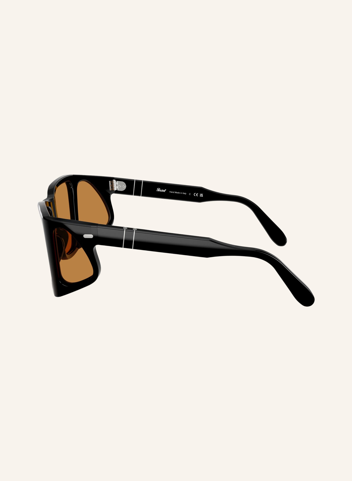 Persol Zonnebril PO0009: ZWART/BRUIN