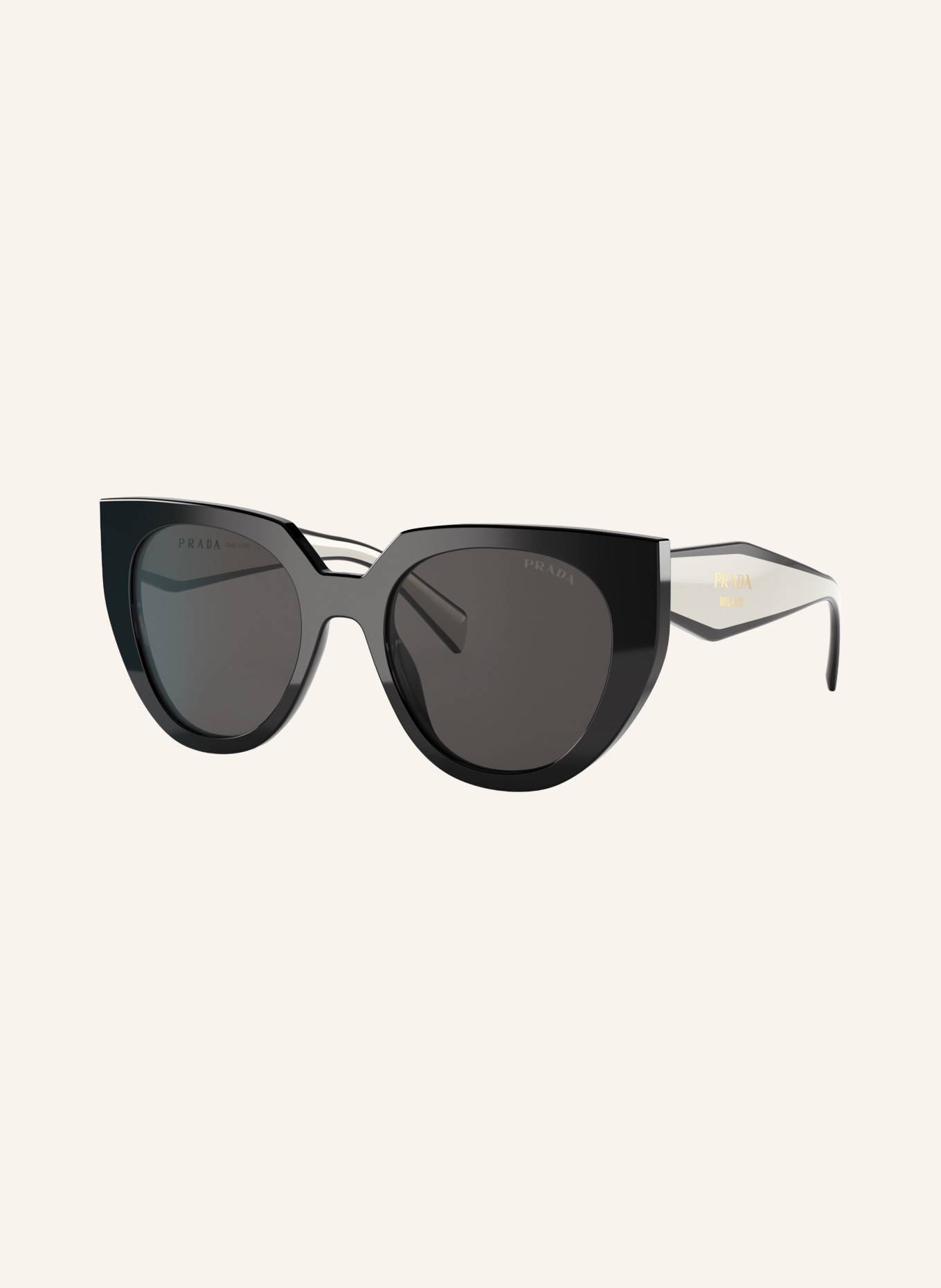 PRADA Sonnenbrille PR 14WSF: SCHWARZ/ DUNKELGRAU