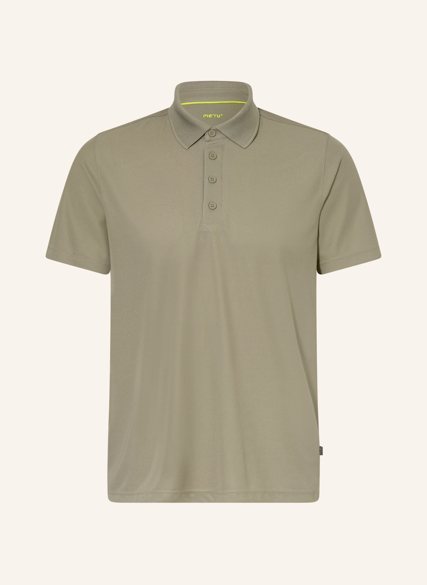 me°ru' Functioneel poloshirt BRISTOL: OLIJF