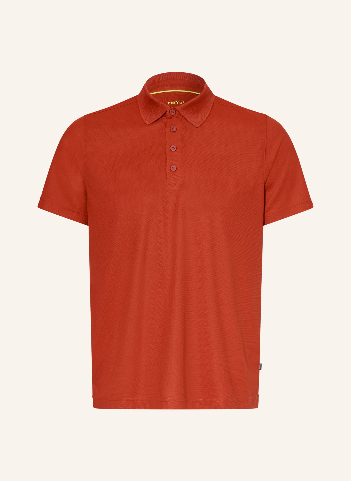 me°ru' Functioneel poloshirt BRISTOL: DONKERORANJE