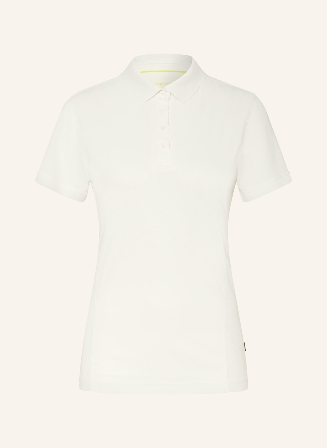 me°ru' Funktions-Poloshirt BRISTOL: WEISS