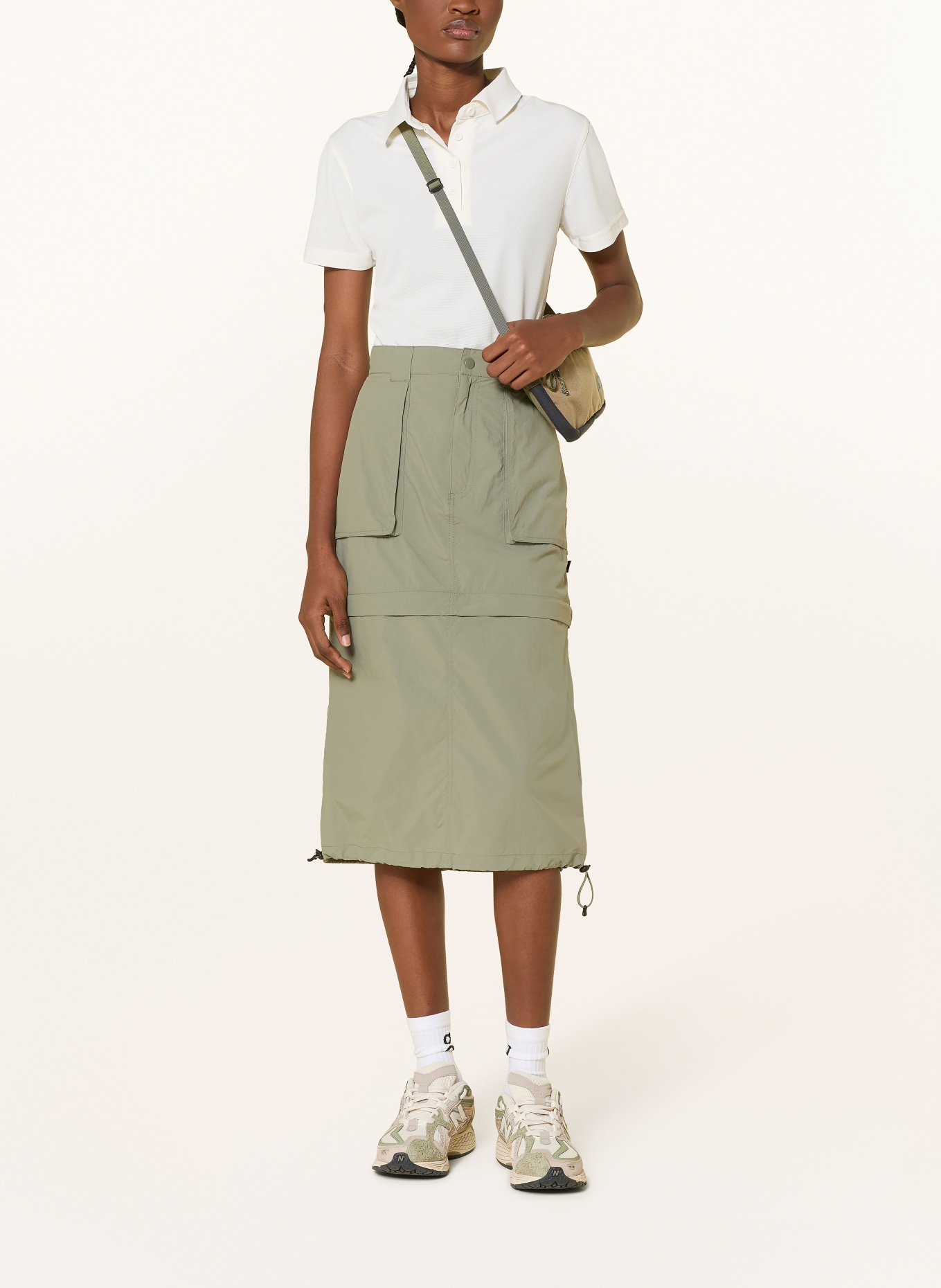 me°ru' Funktions-Poloshirt BRISTOL: WEISS