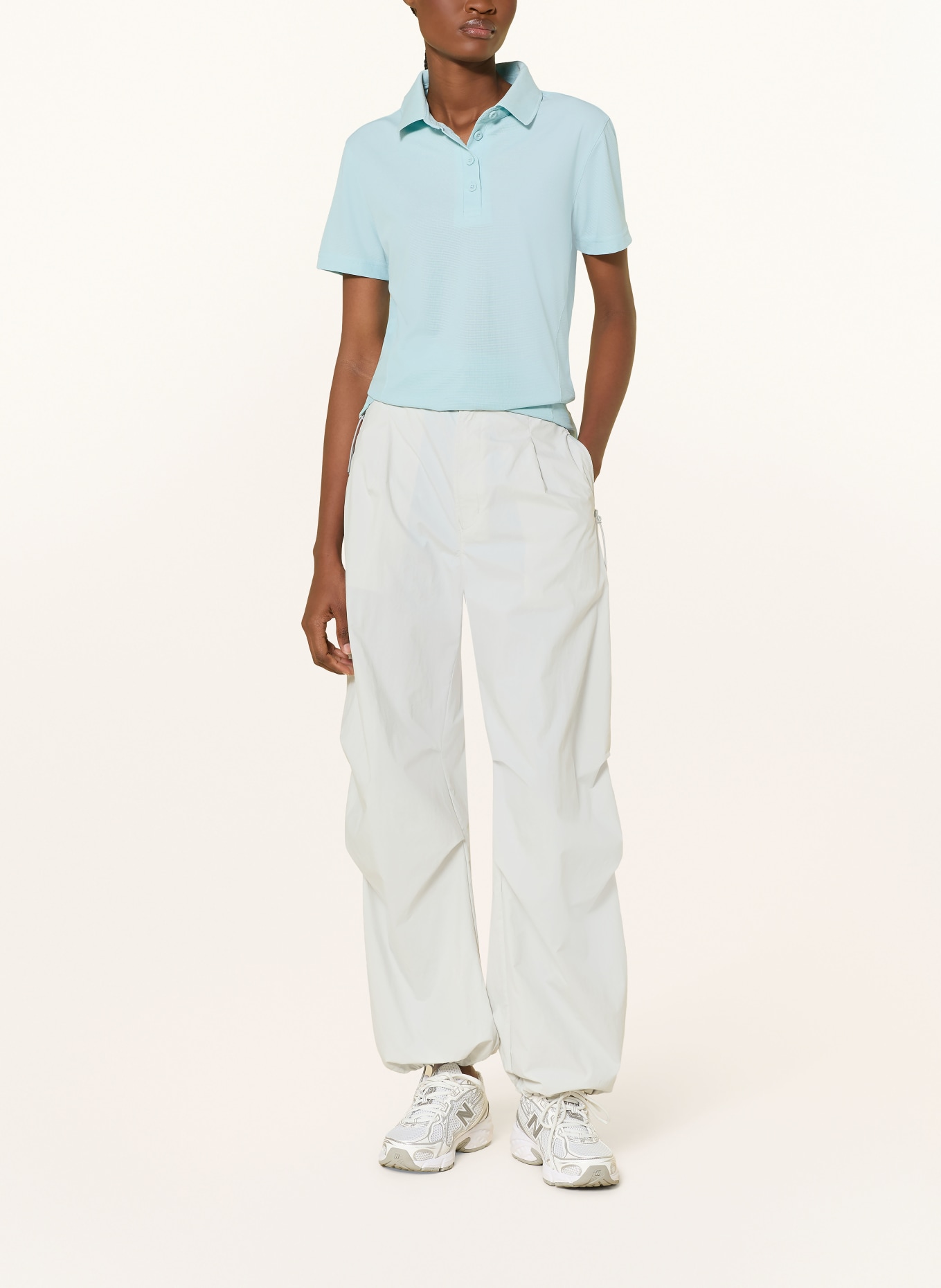 me°ru' Funktions-Poloshirt BRISTOL: TÜRKIS