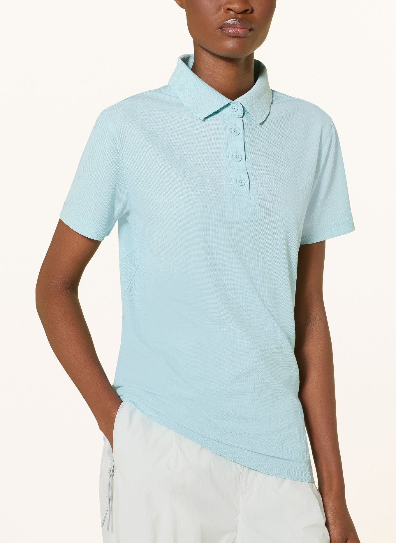 me°ru' Funktions-Poloshirt BRISTOL: TÜRKIS