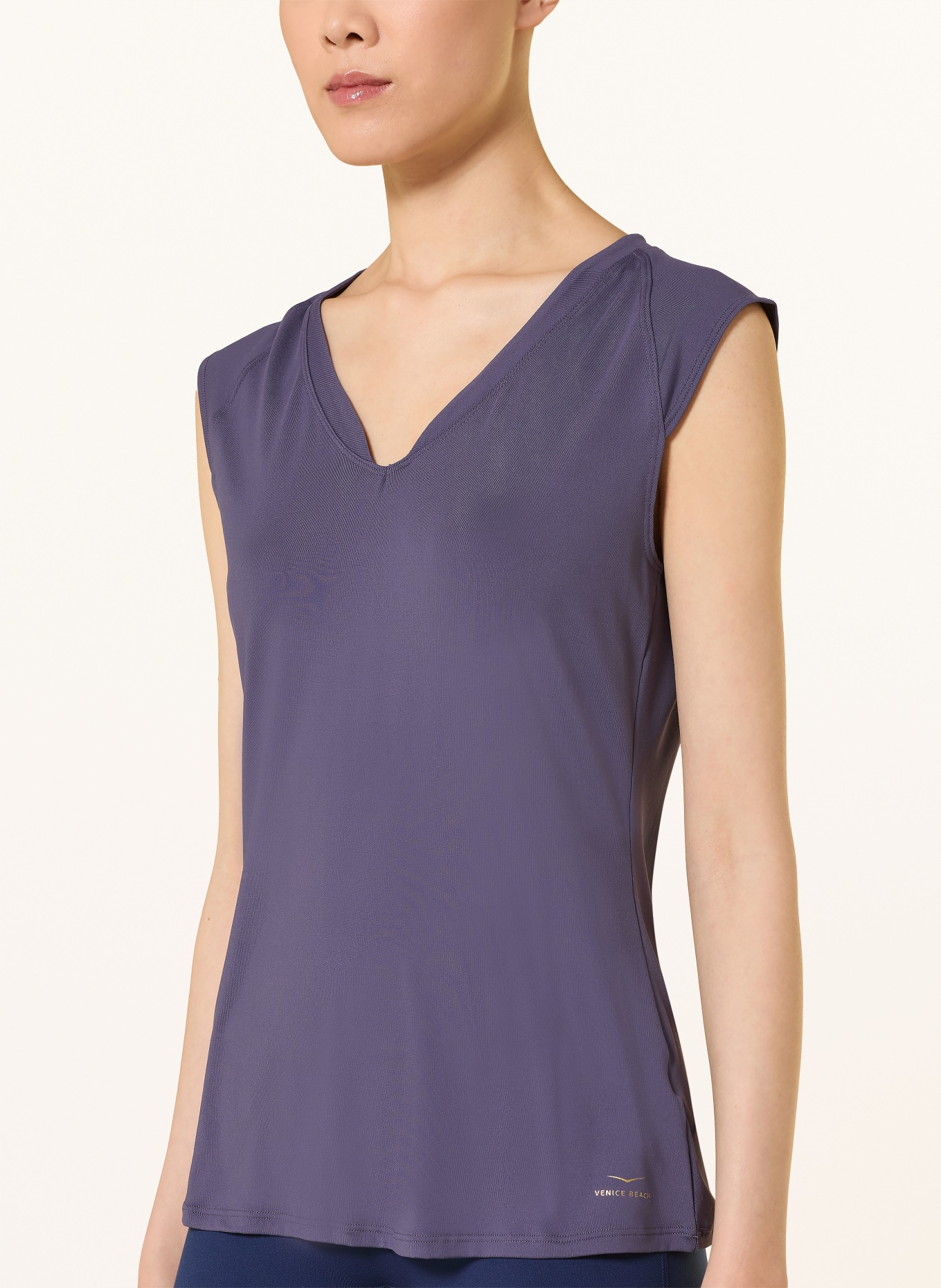 VENICE BEACH Tričko ELEAM: TMAVĚ FIALOVÁ