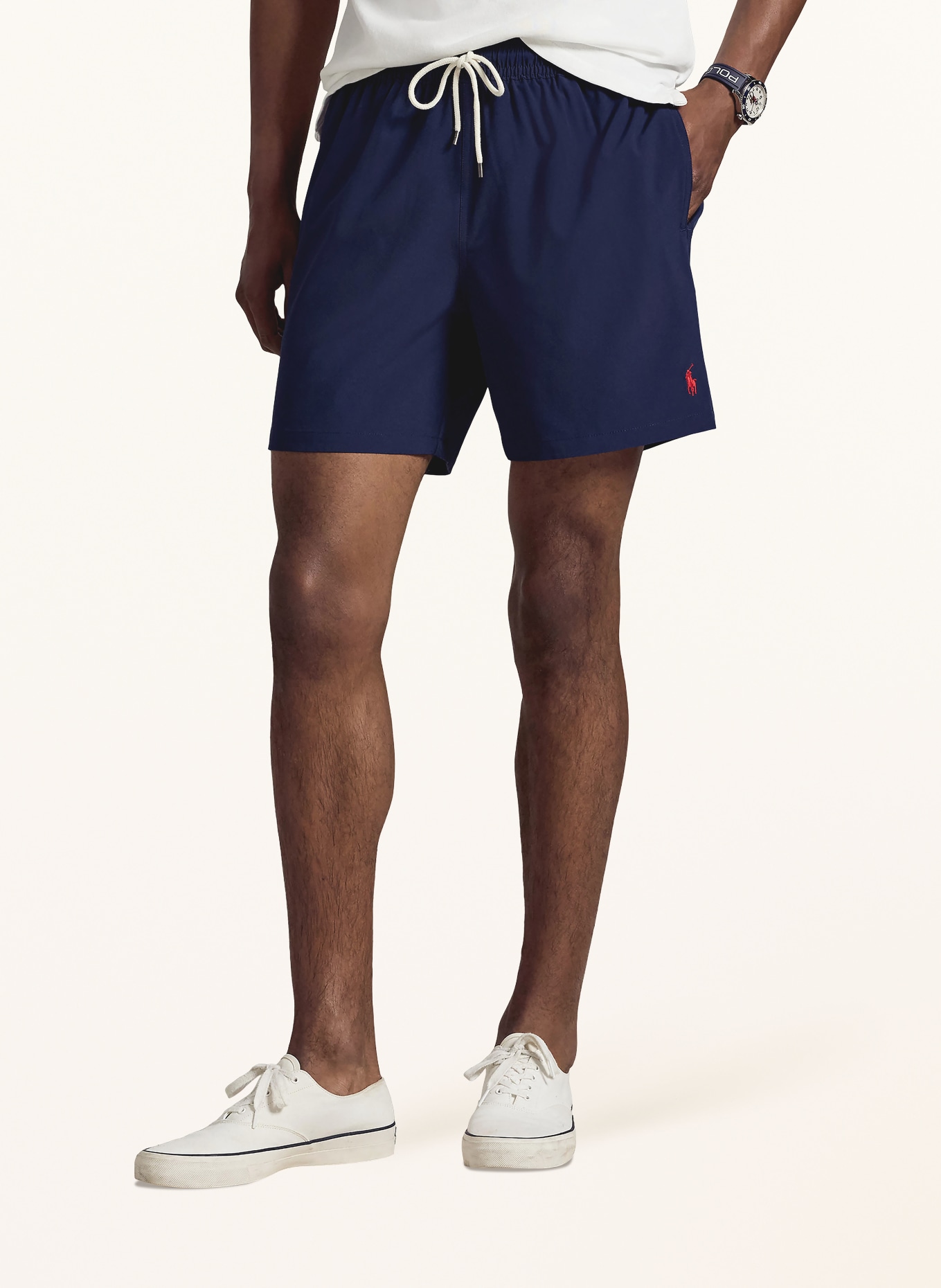 POLO RALPH LAUREN Koupací šortky: TMAVĚ MODRÁ