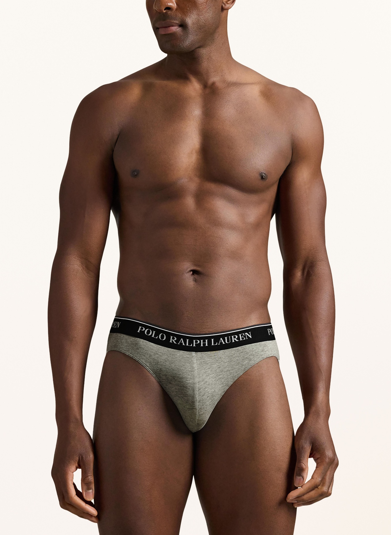 POLO RALPH LAUREN Lot de 3 slips: NOIR / BLANC / GRIS