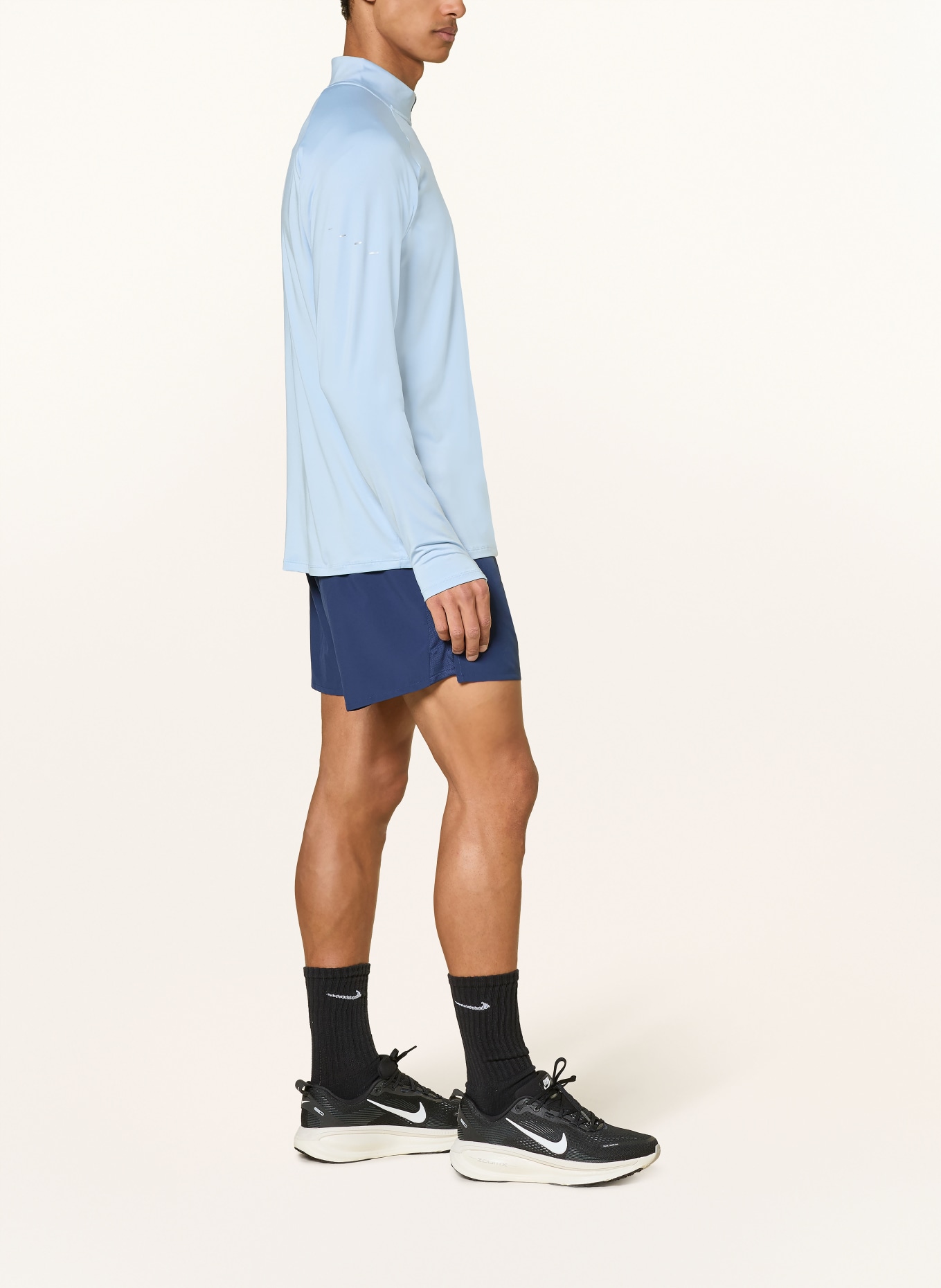 Nike 2-in-1-Laufshorts CHALLENGER: DUNKELBLAU / GRAU