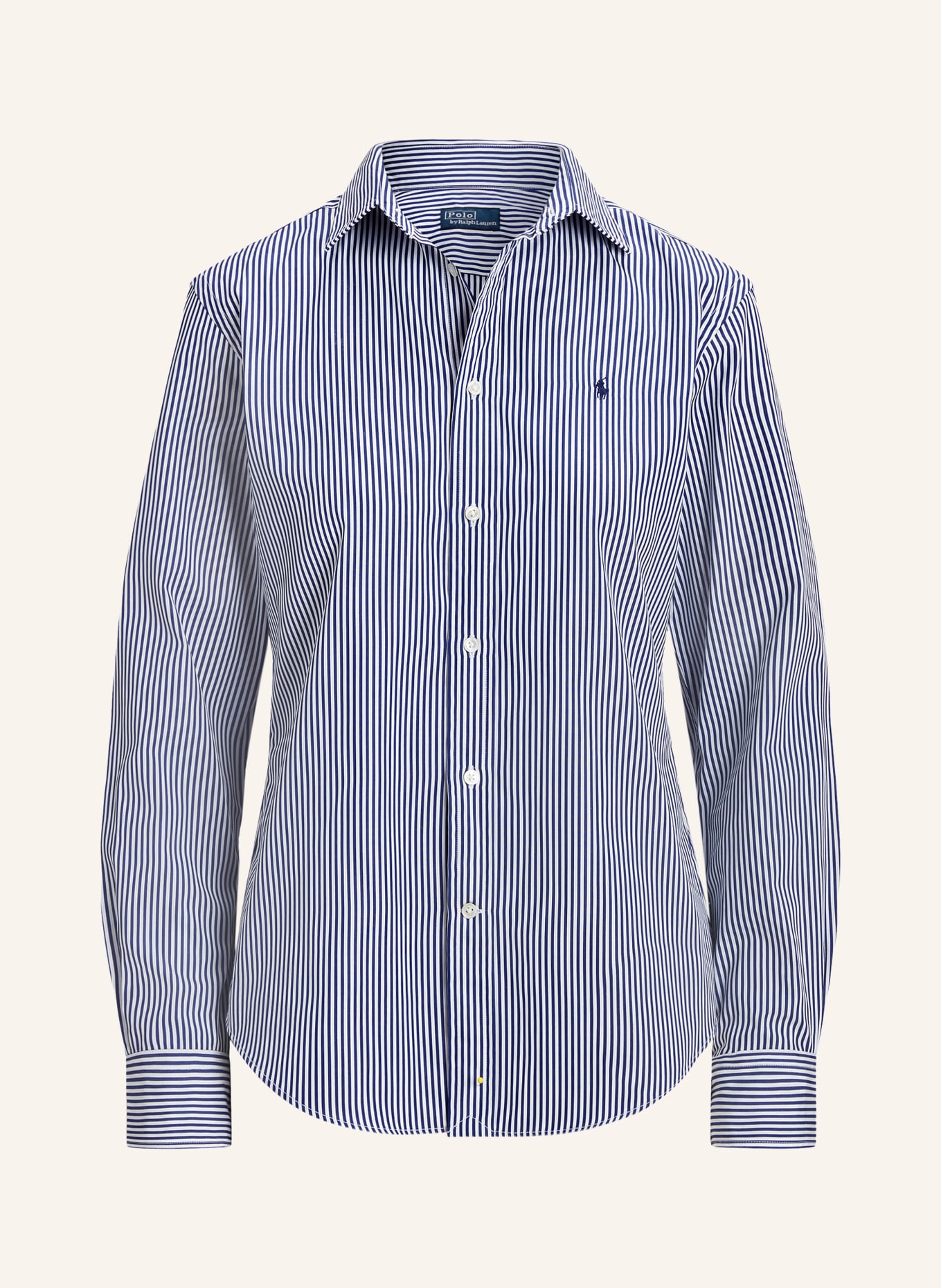 POLO RALPH LAUREN Shirt blouse: DARK BLUE / WHITE