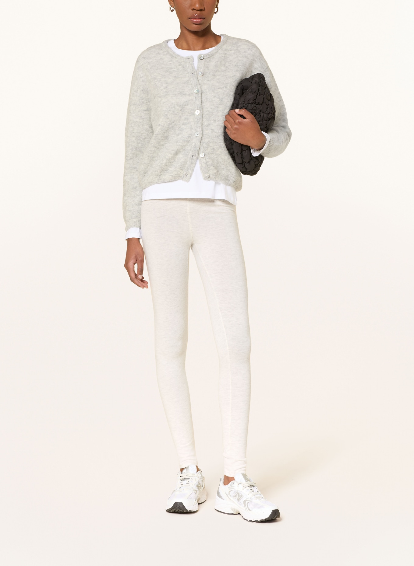 American Vintage Legíny YPAWOOD: GRIS CHINÉ HEATHER GREY