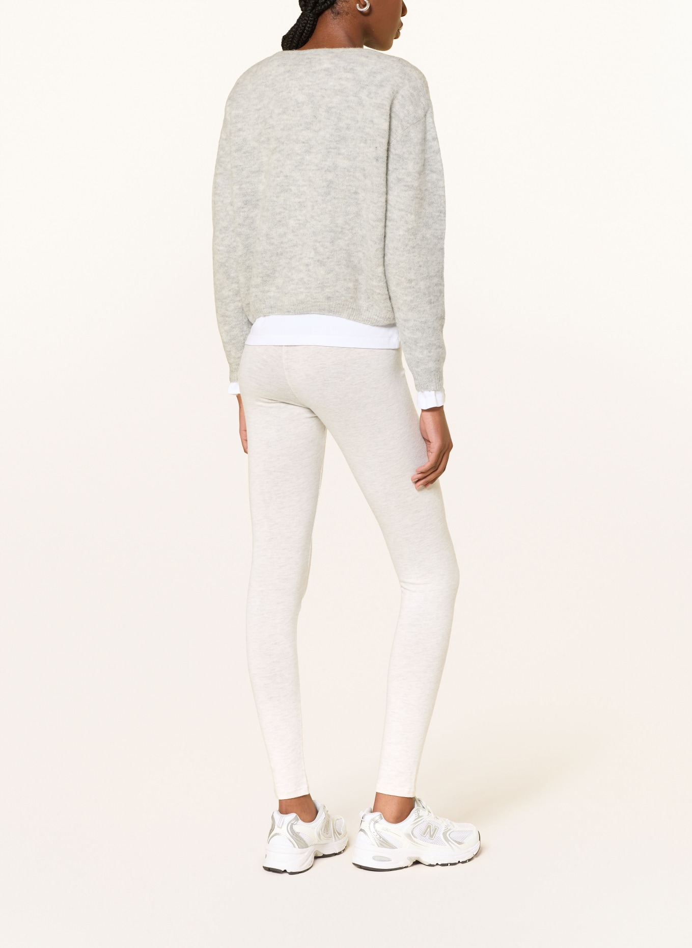 American Vintage Legíny YPAWOOD: GRIS CHINÉ HEATHER GREY