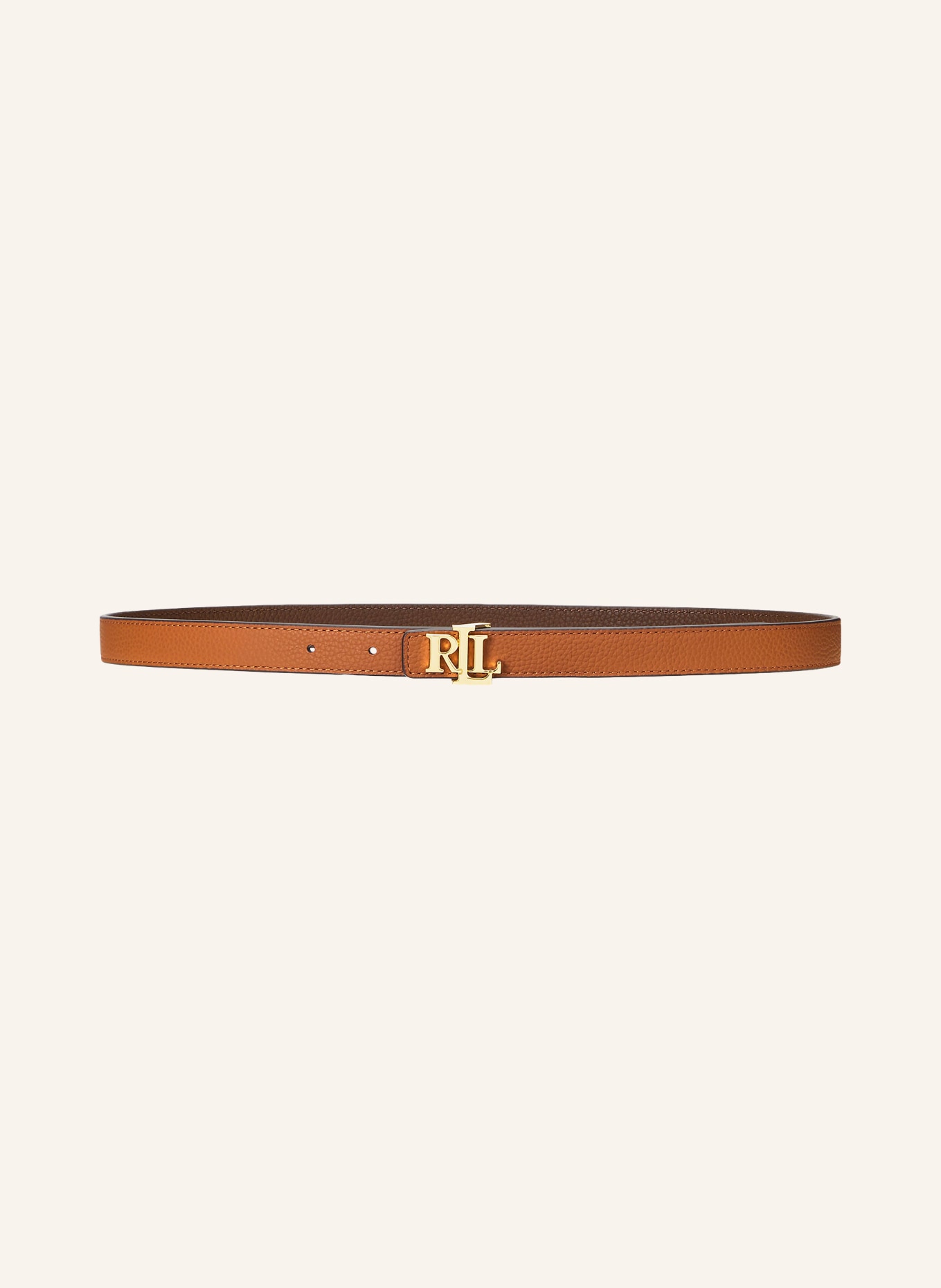 LAUREN RALPH LAUREN Leather belt: BROWN