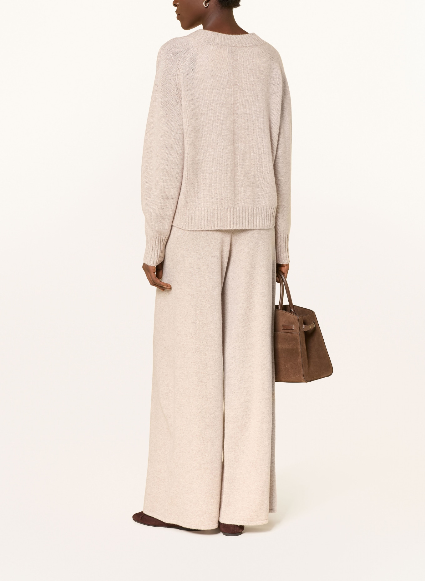 lilienfels Pantalon en maille avec cachemire: BEIGE