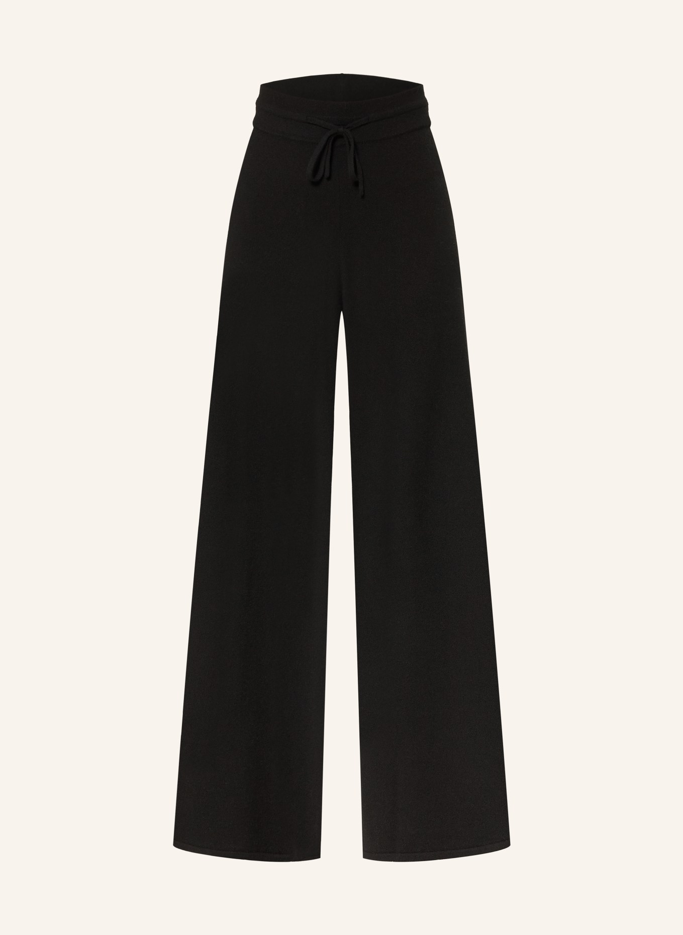 lilienfels Pantalon en maille avec cachemire: NOIR